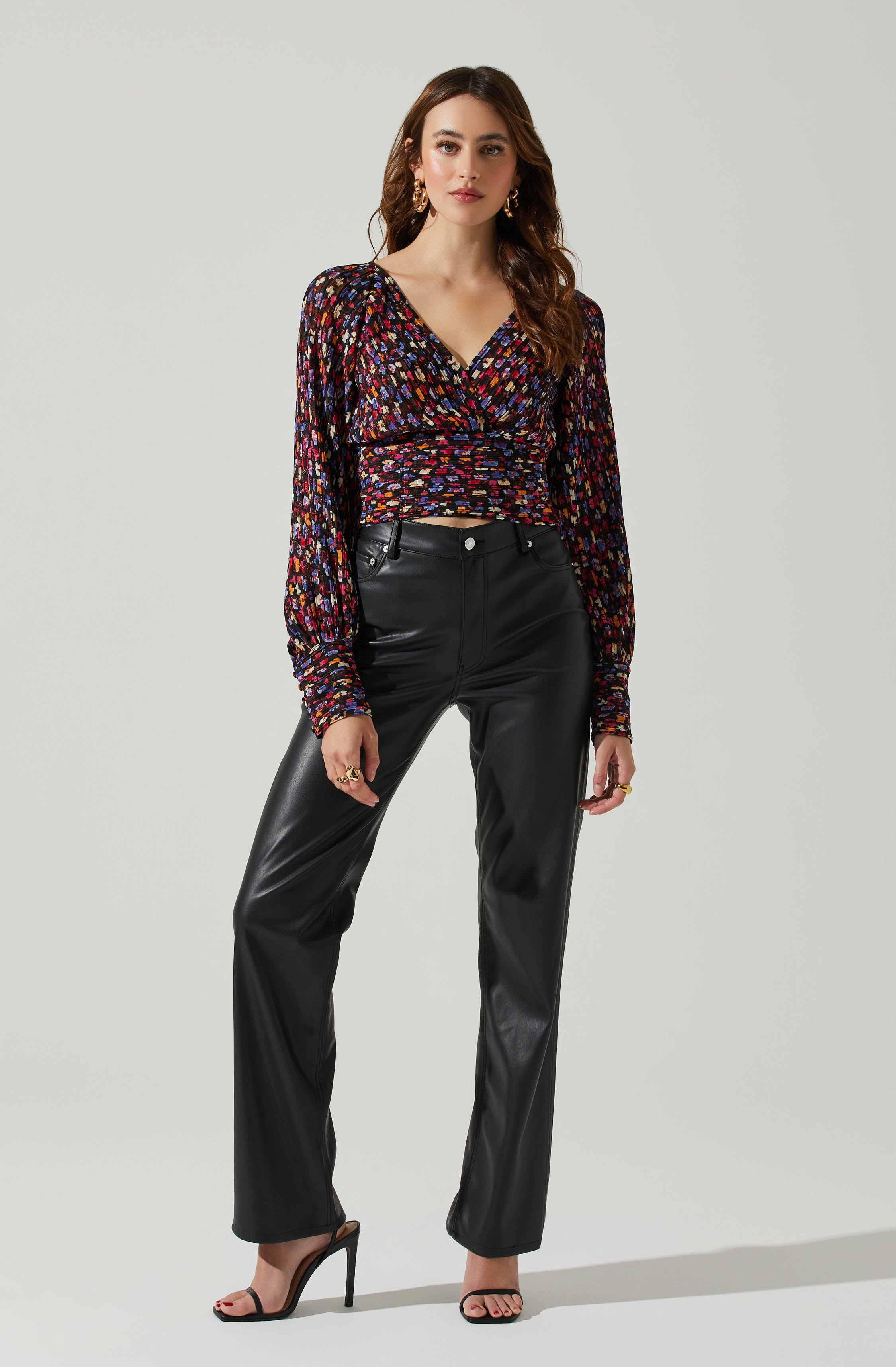 Pernilla Floral Long Sleeve Top-Aljck