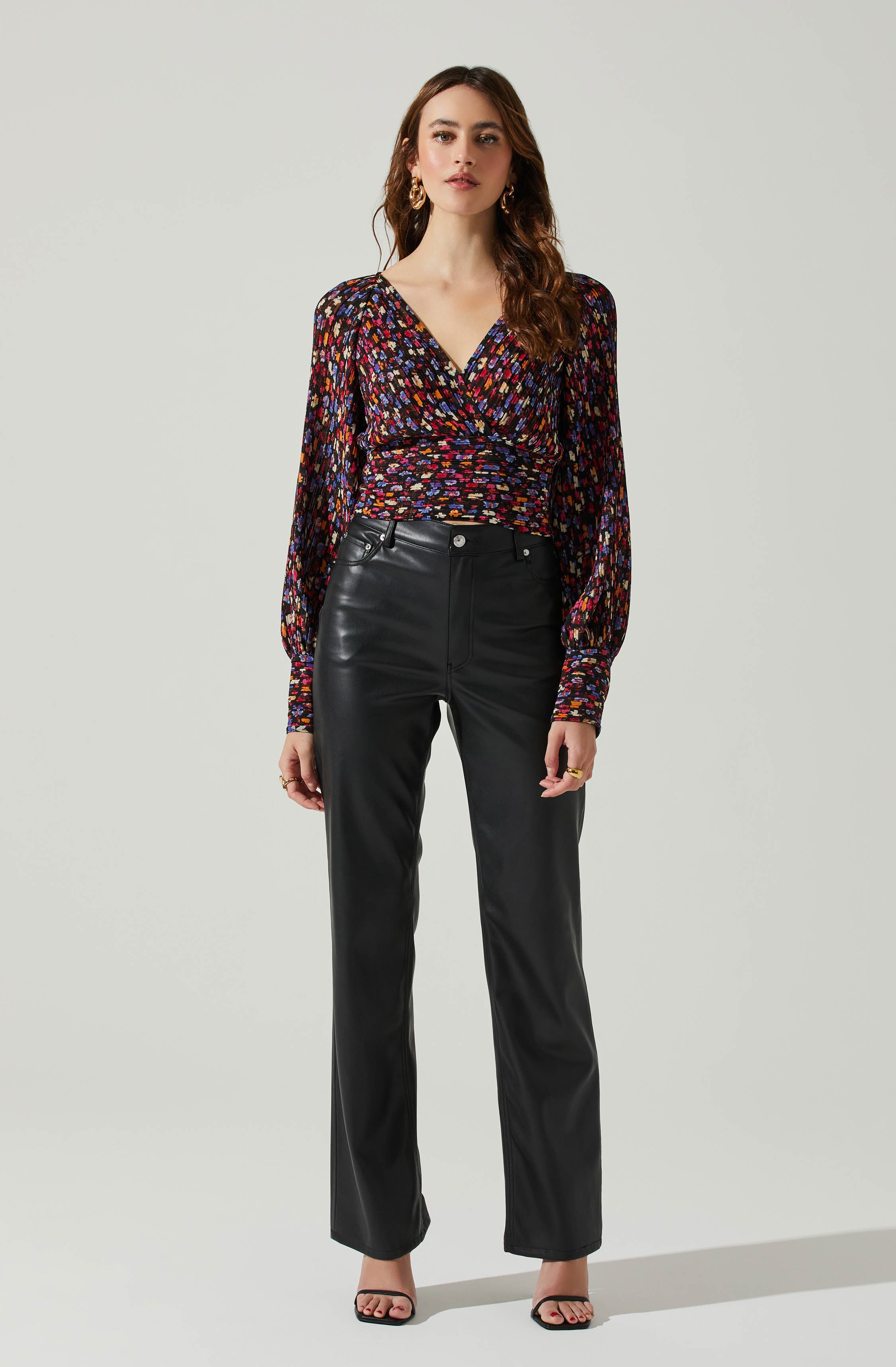 Pernilla Floral Long Sleeve Top-Aljck