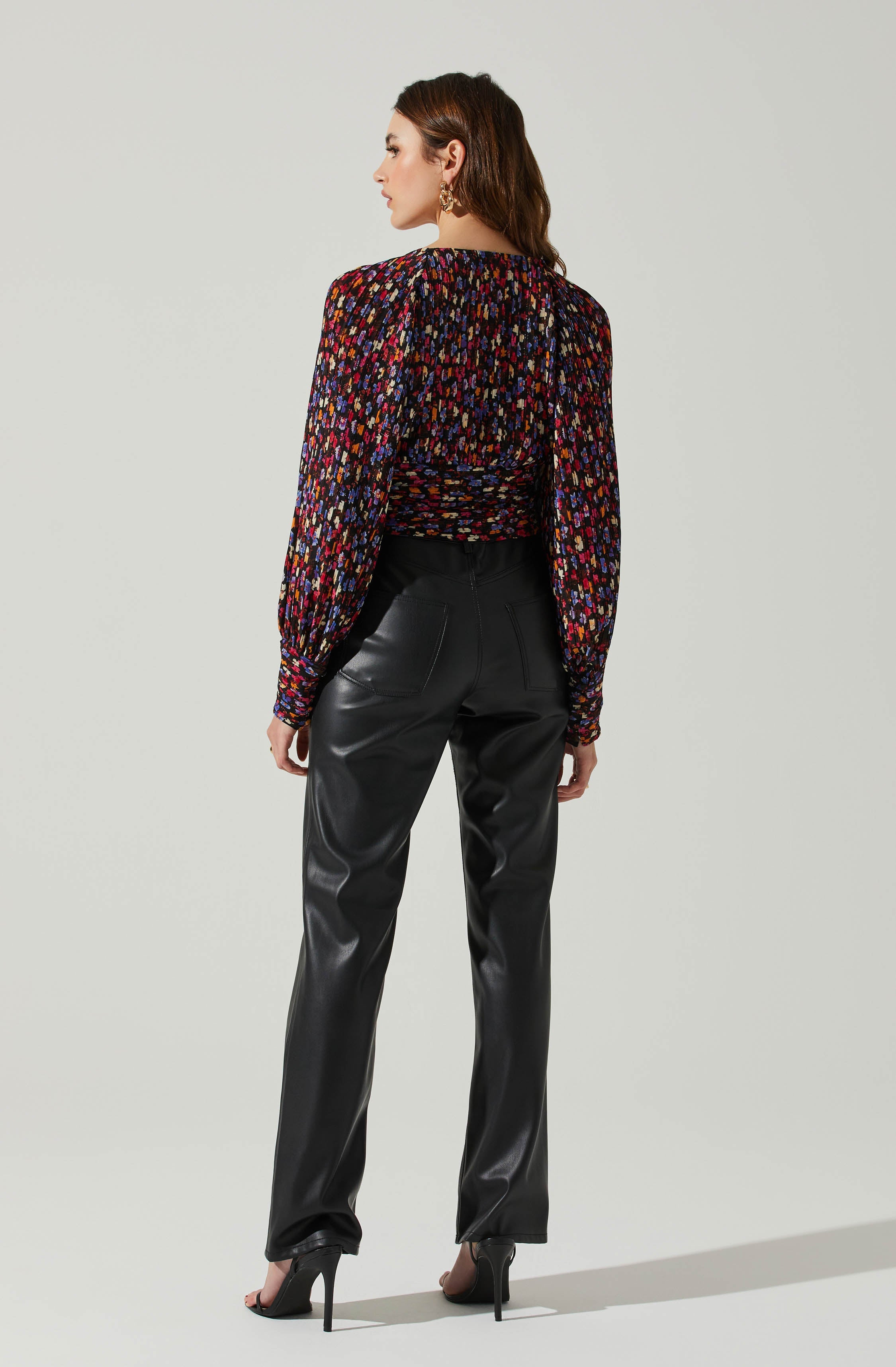 Pernilla Floral Long Sleeve Top-Aljck