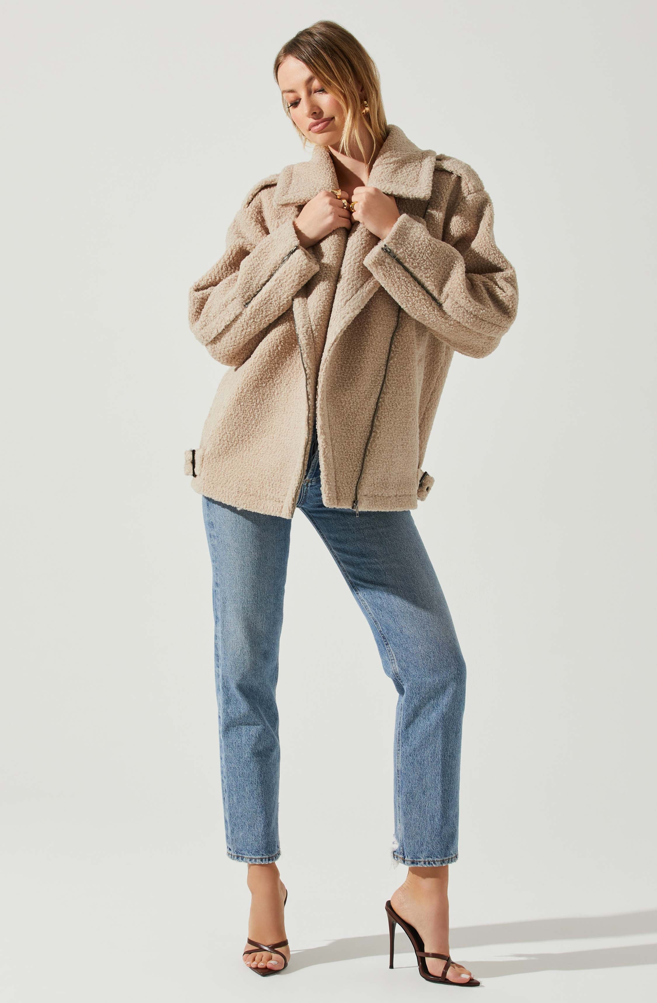 Layne Oversized Moto Jacket-Aljck