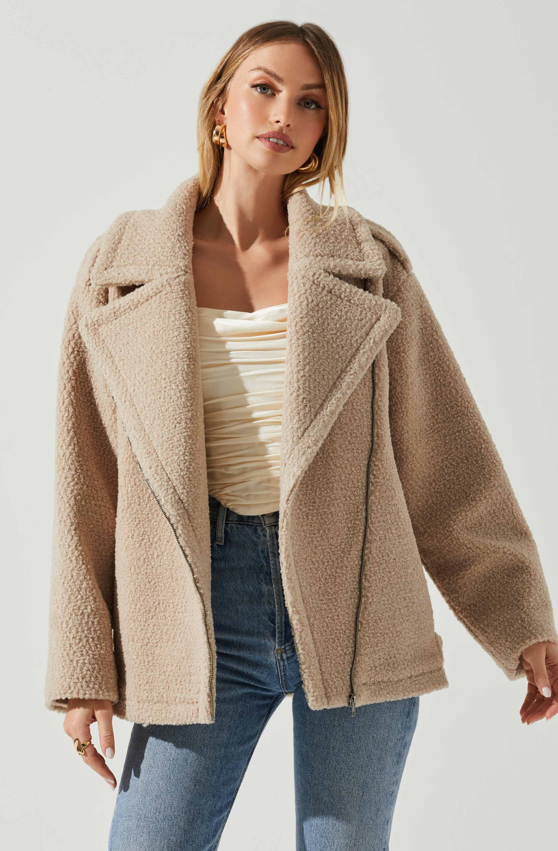 Layne Oversized Moto Jacket-Aljck