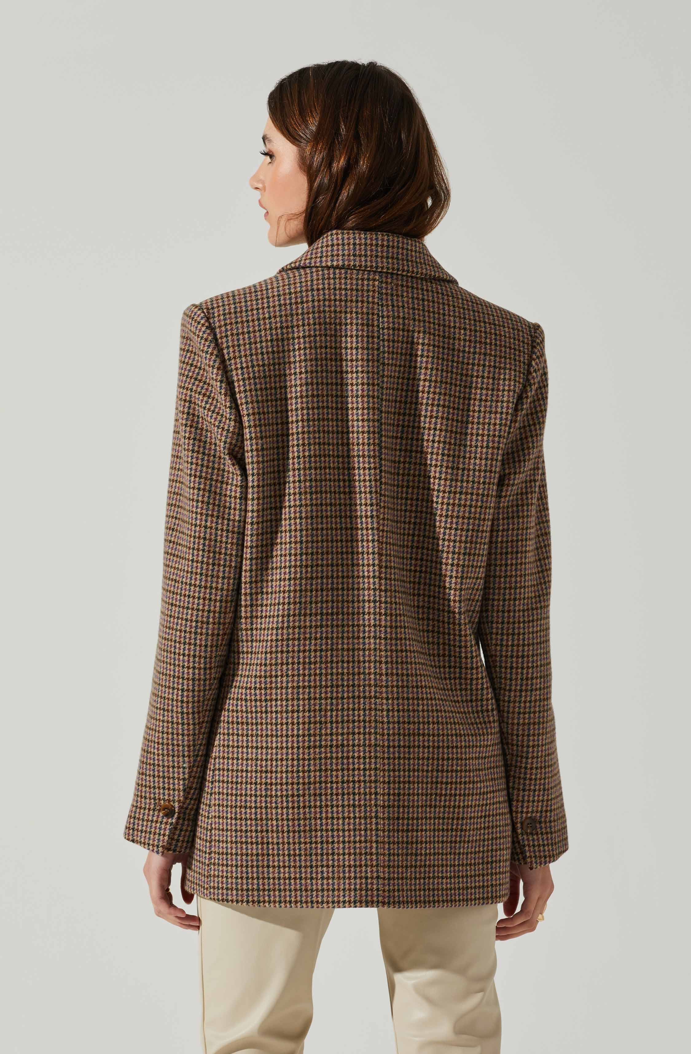 Pauline Plaid Oversized Blazer-Aljck