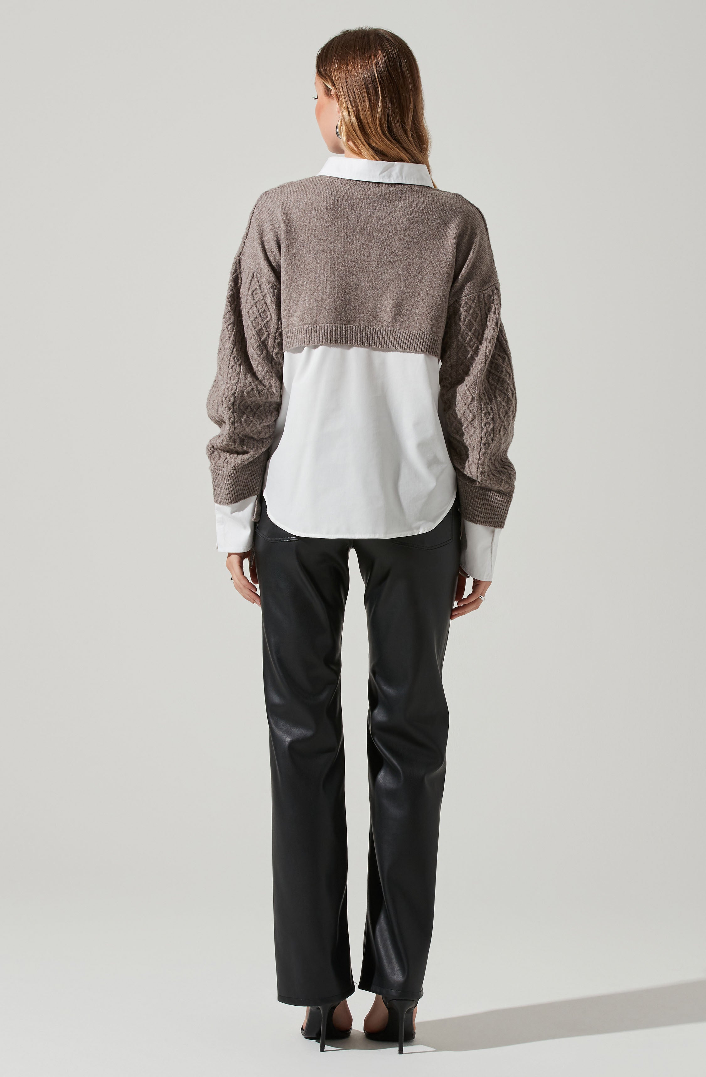 Carol Mixed-Media Sweater-Aljck