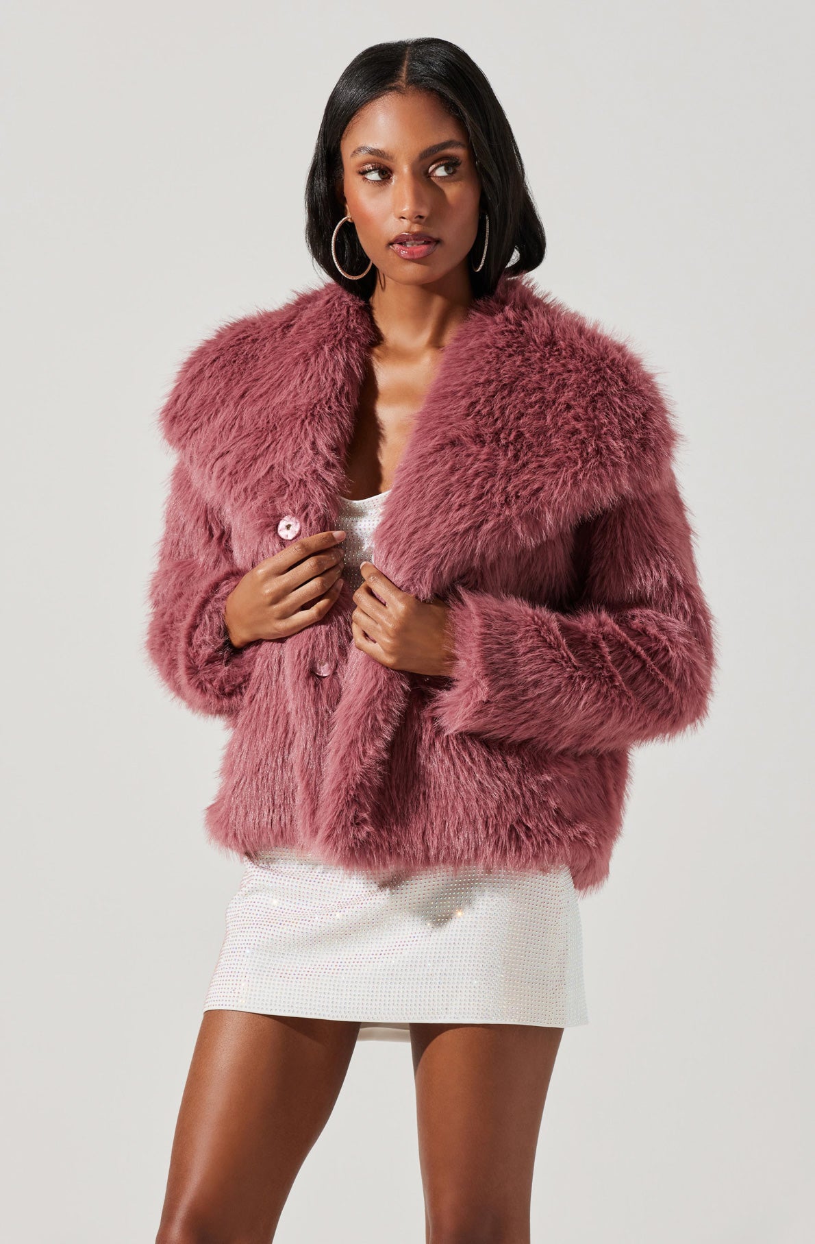 Lynx Faux Fur Coat-Aljck