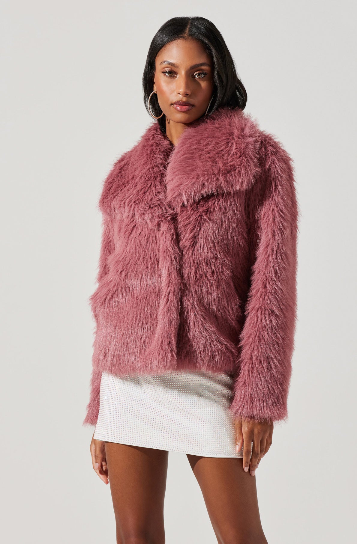 Lynx Faux Fur Coat-Aljck