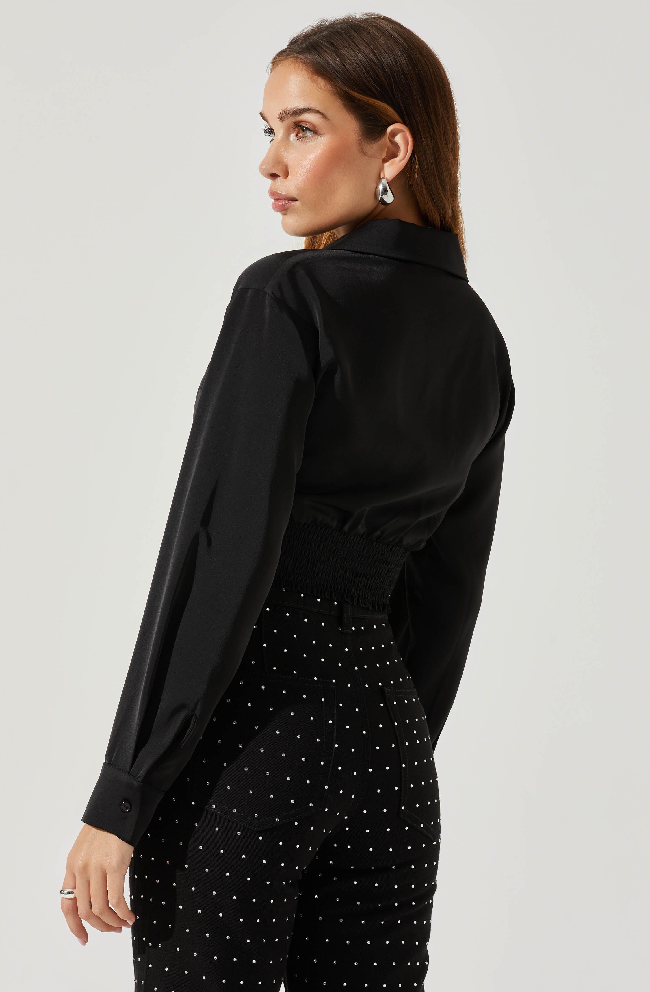 Valerie Long Sleeve Corset Top-Aljck