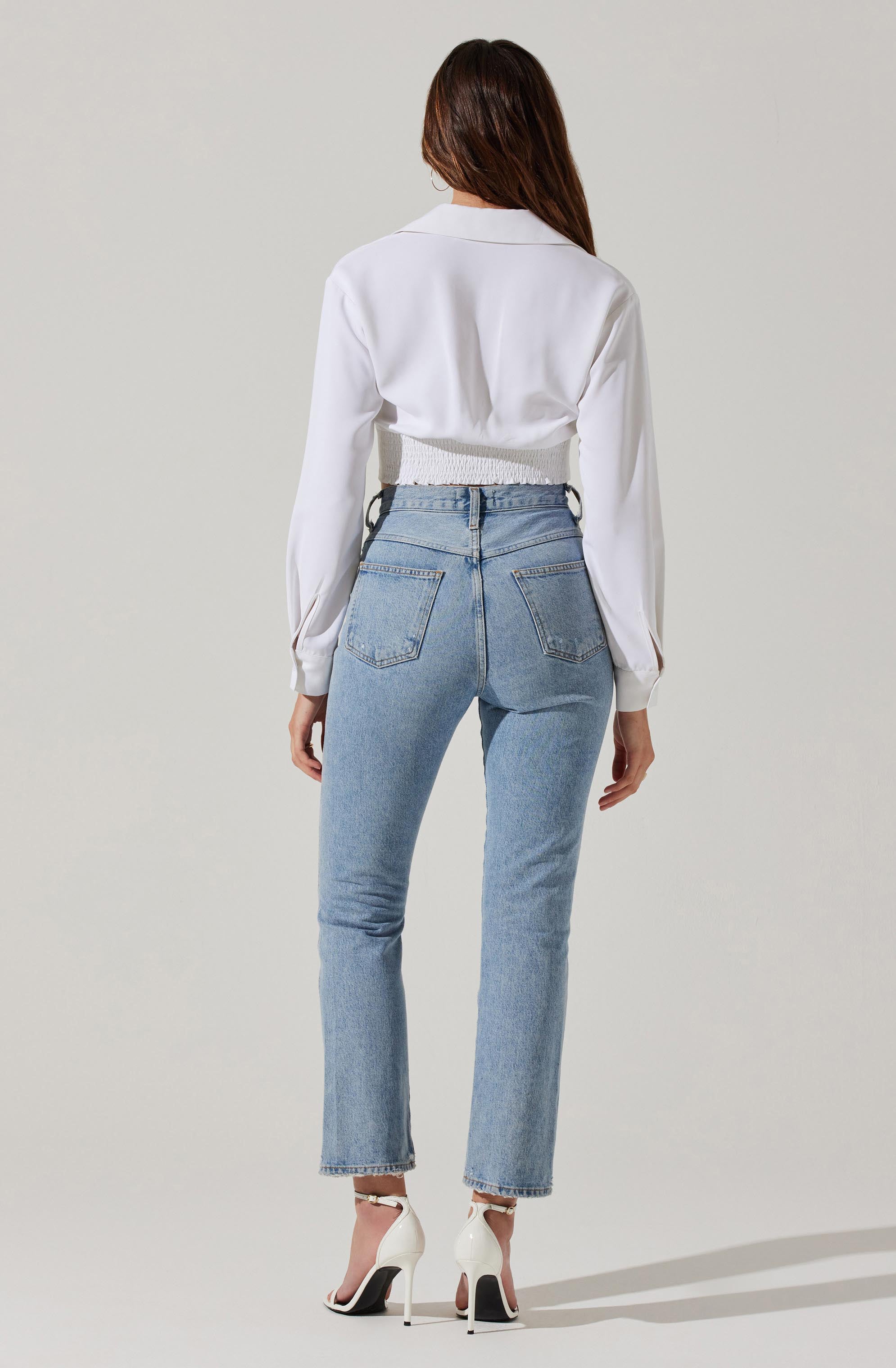 Valerie Long Sleeve Corset Top-Aljck