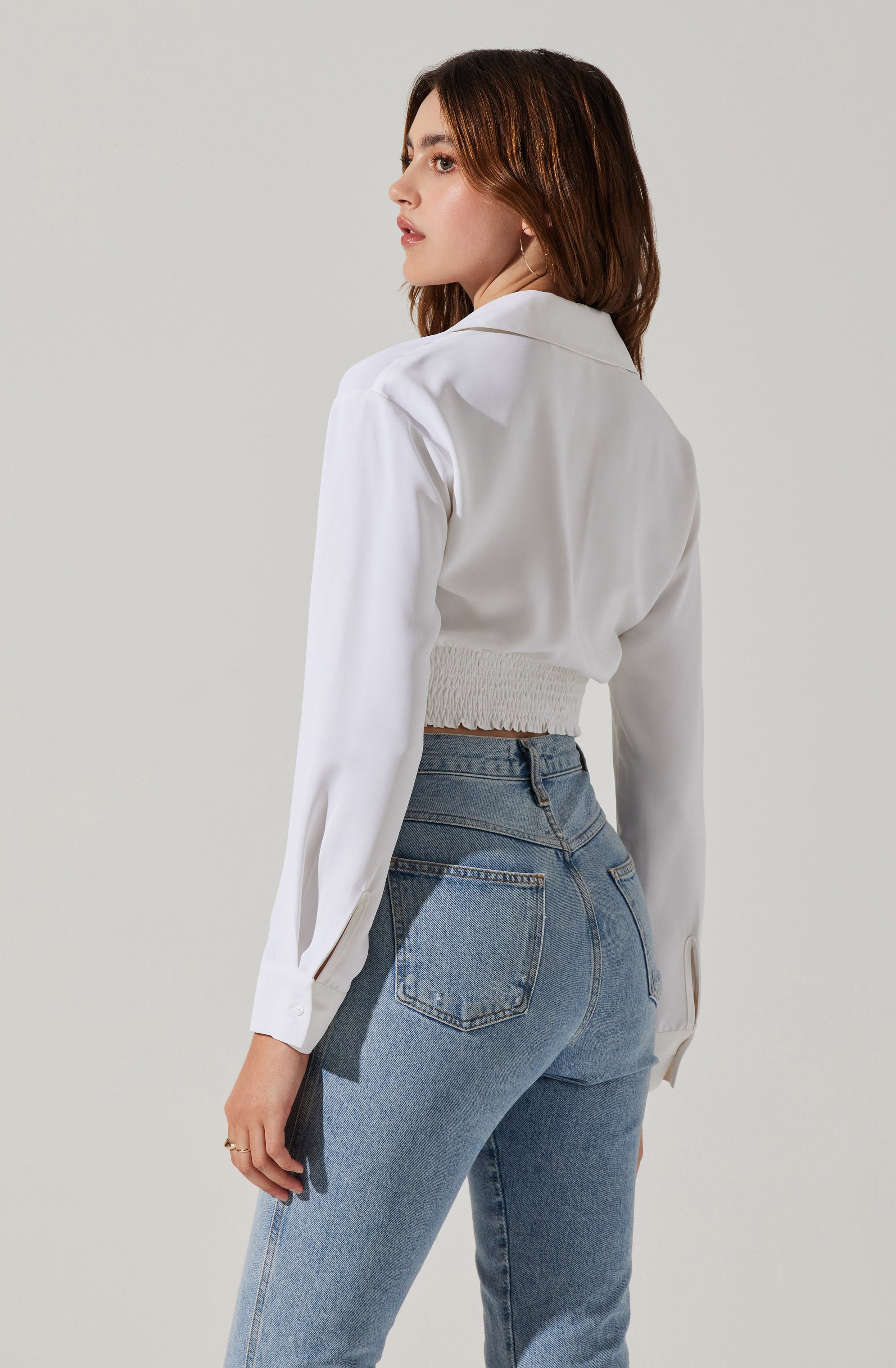 Valerie Long Sleeve Corset Top-Aljck