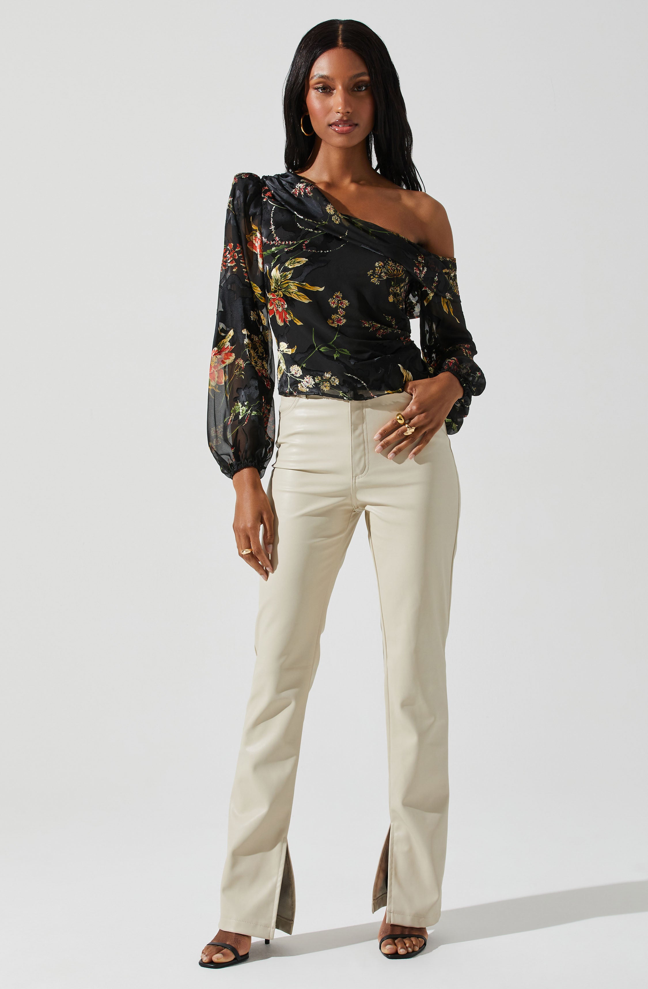 Reign Floral Off Shoulder Top-Aljck