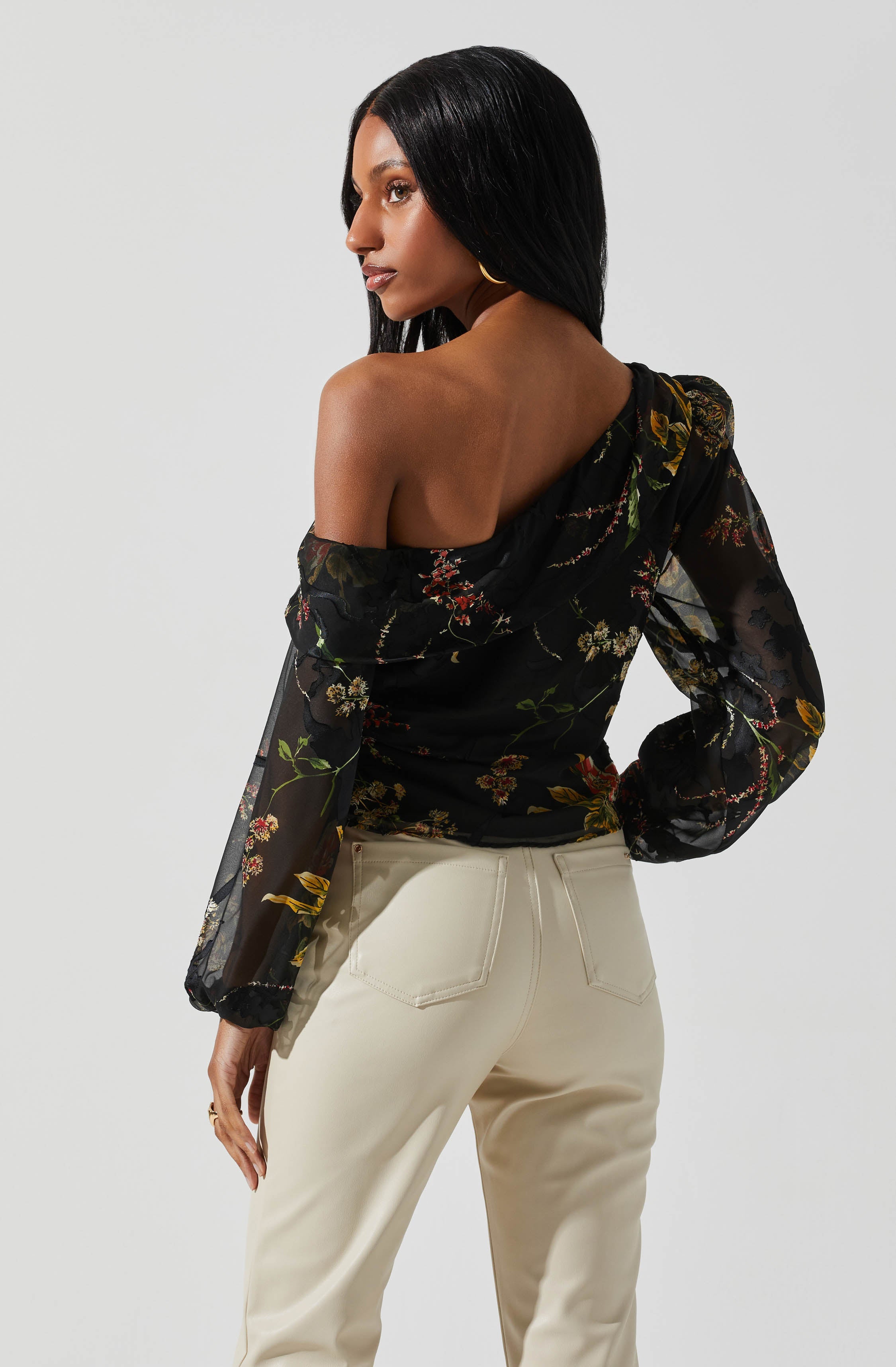 Reign Floral Off Shoulder Top-Aljck
