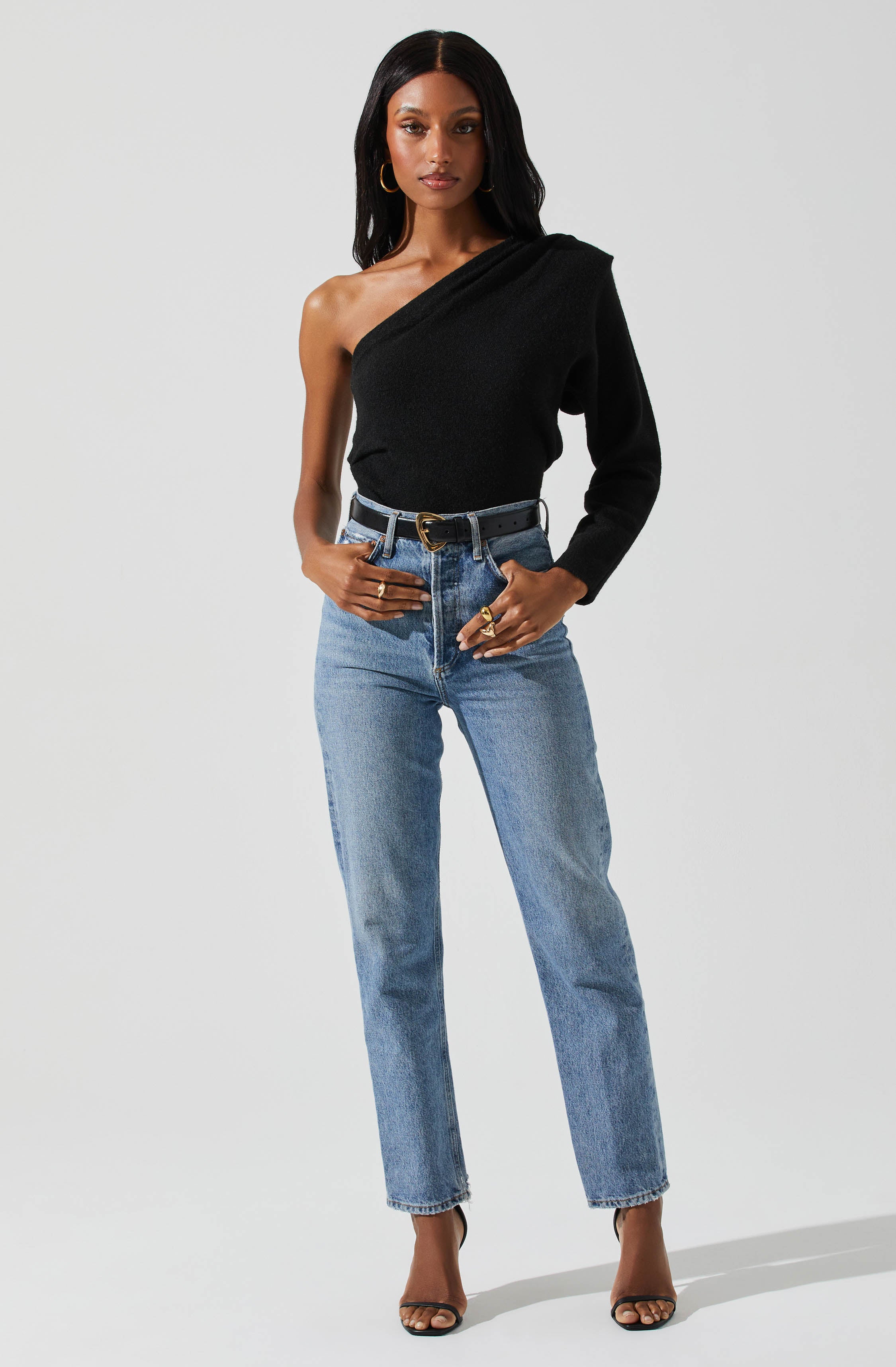 Cosima One Sleeve Sweater-Aljck