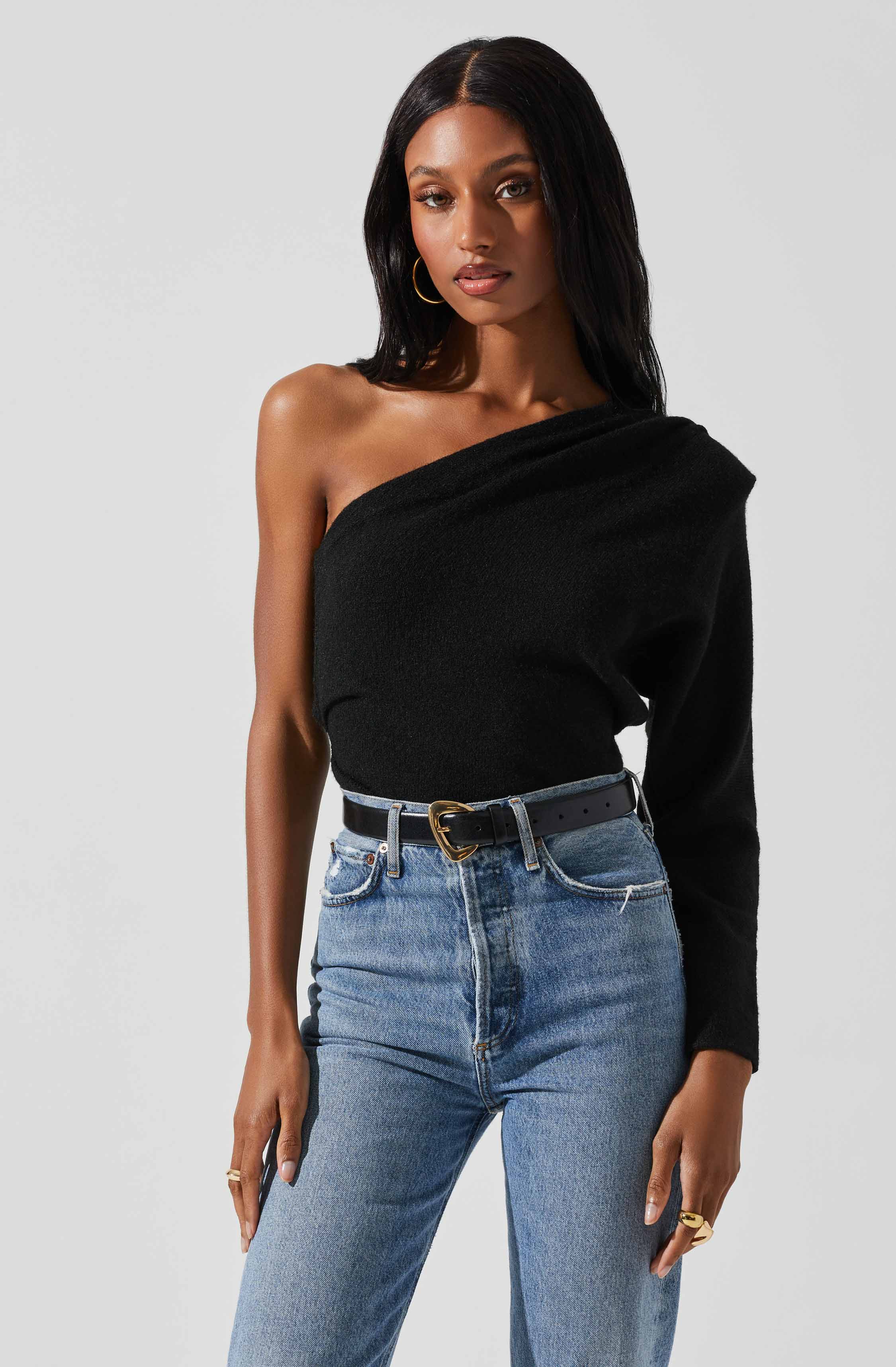 Cosima One Sleeve Sweater-Aljck