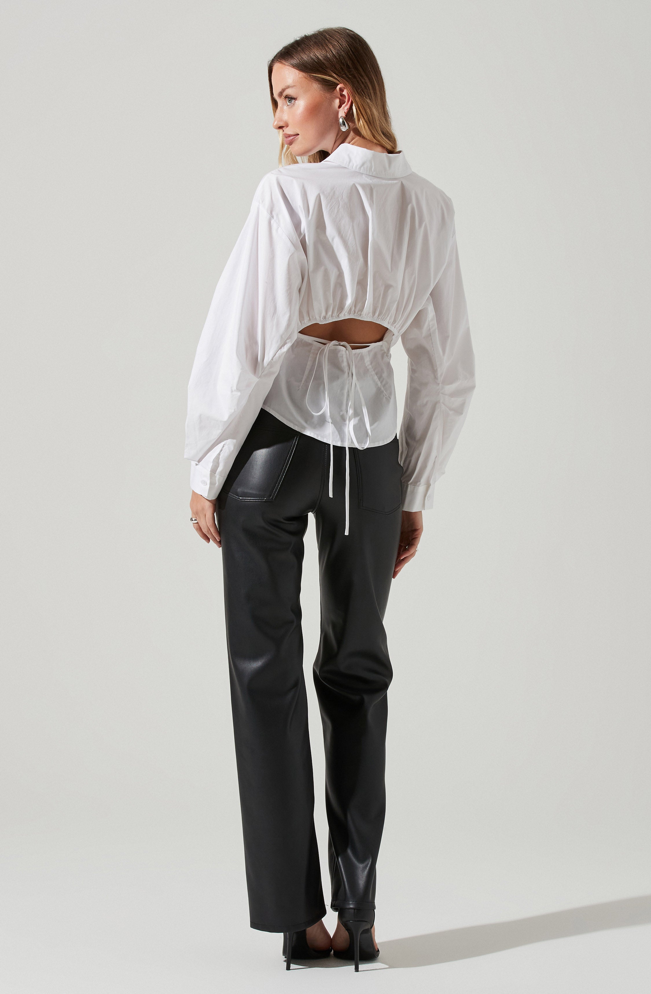 Sienna Cutout Button Up Top-Aljck