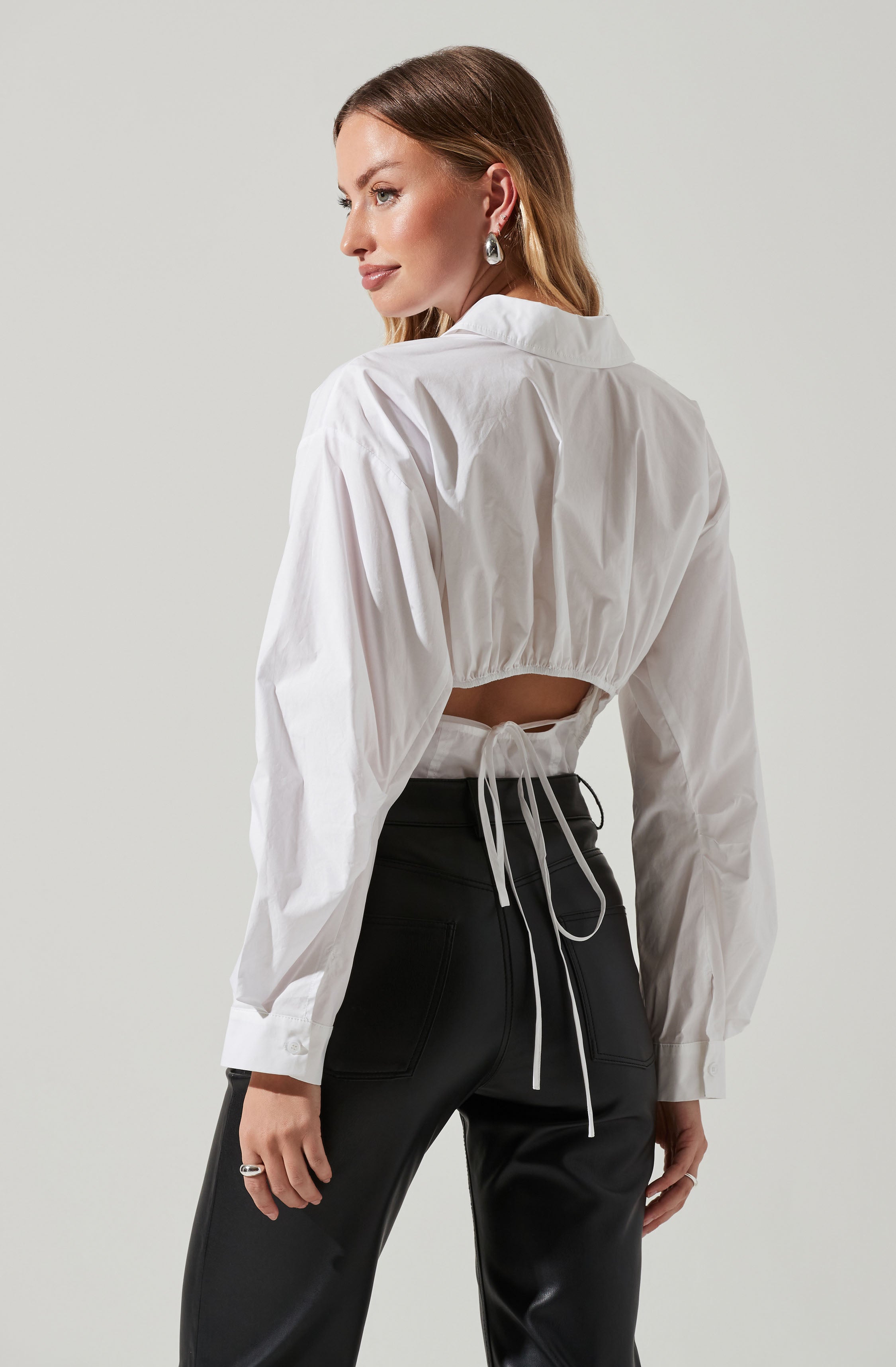 Sienna Cutout Button Up Top-Aljck