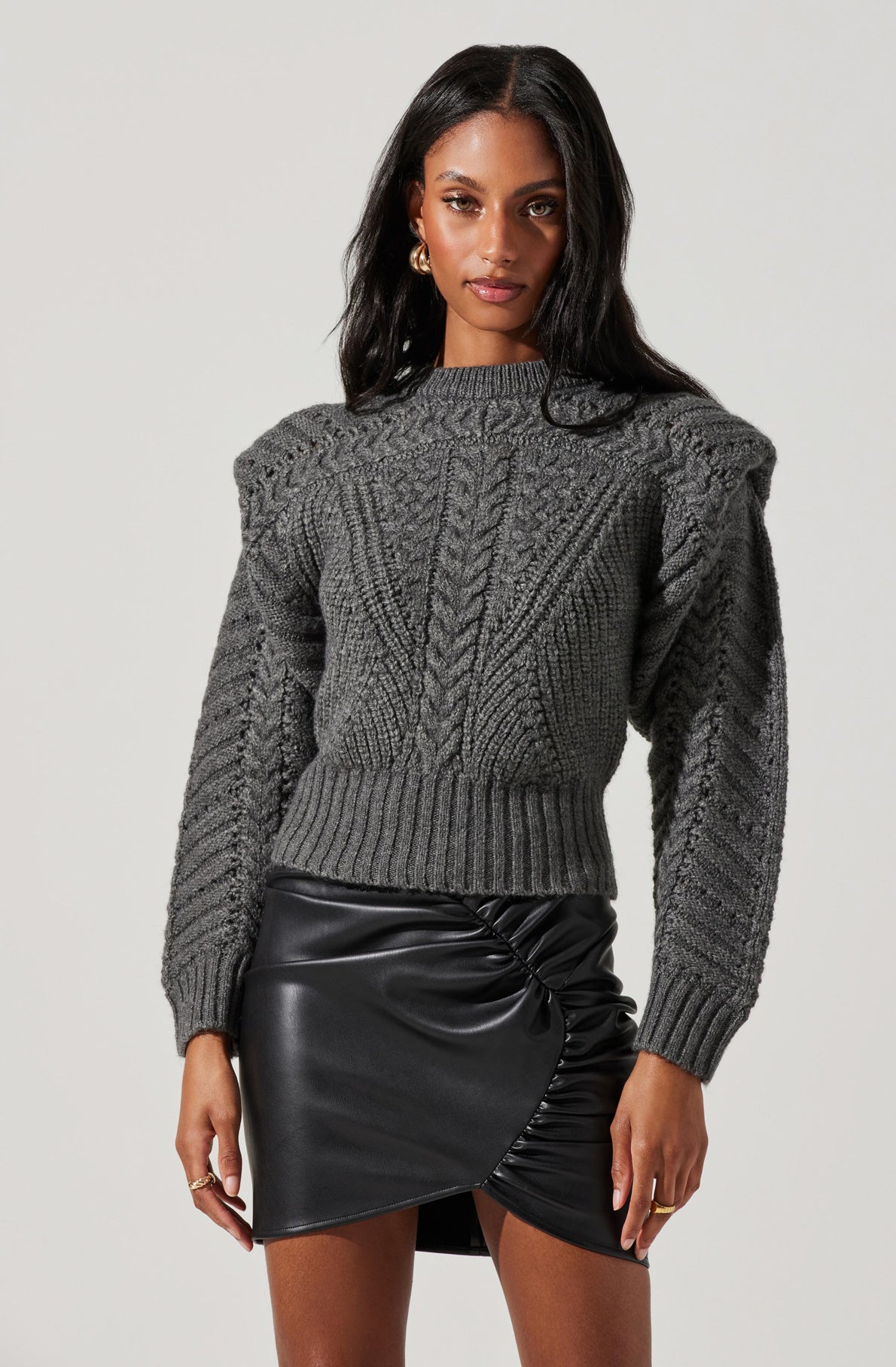 Tabitha Cable Knit Sweater-Aljck