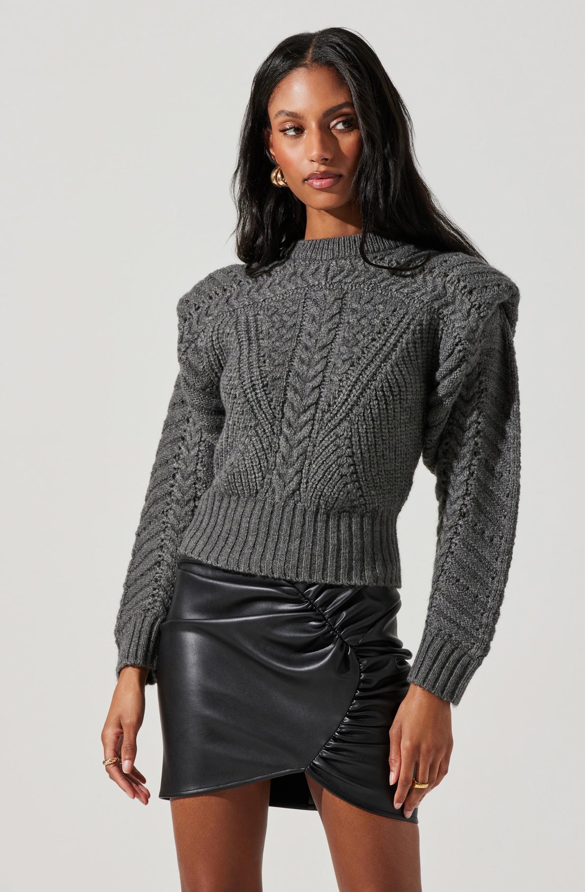 Tabitha Cable Knit Sweater-Aljck