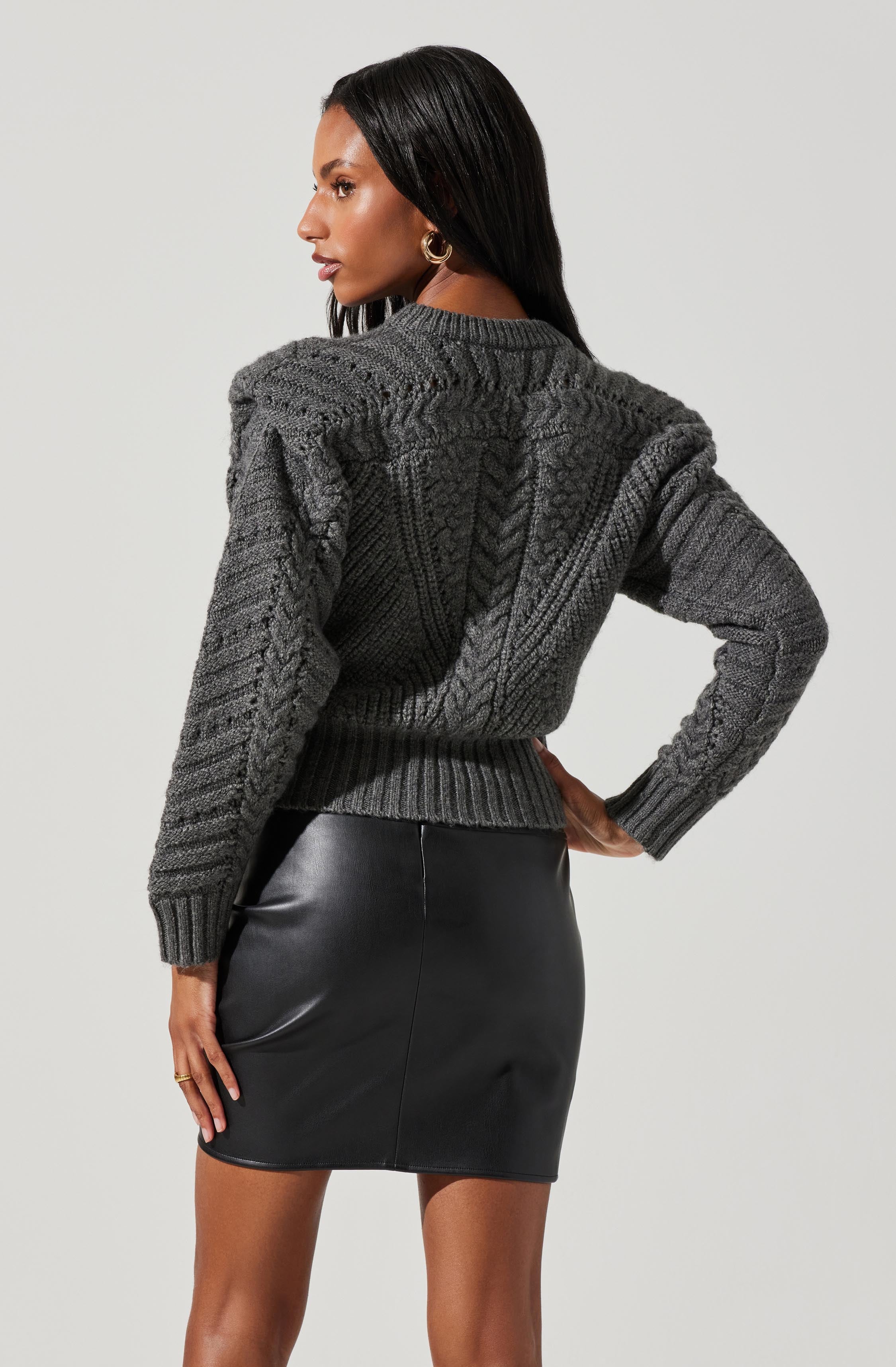 Tabitha Cable Knit Sweater-Aljck