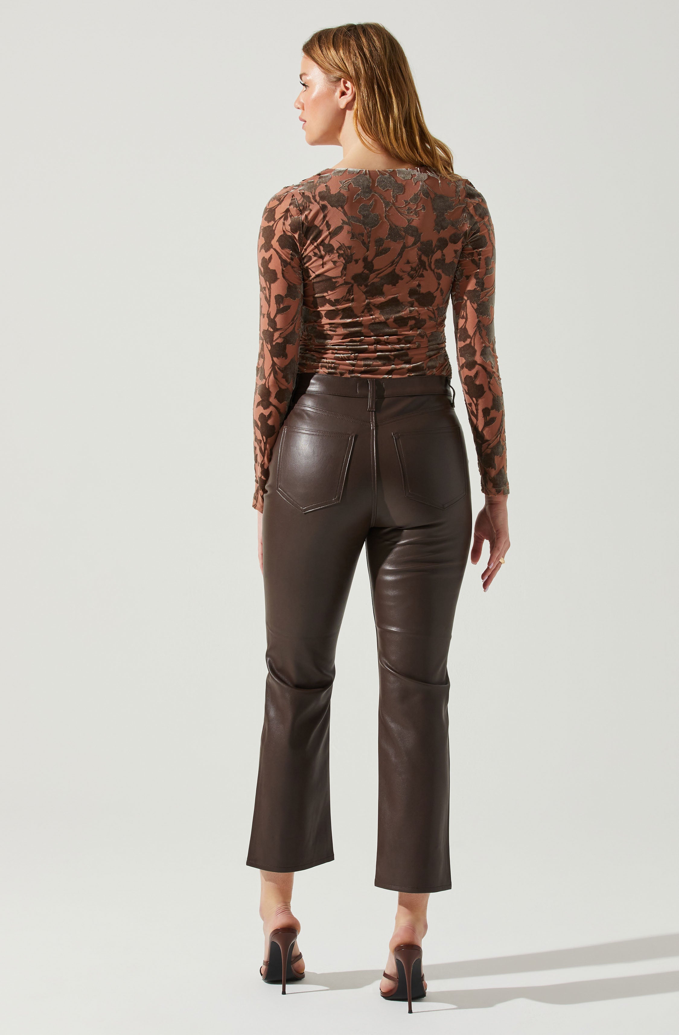 Ren Velvet Burnout Long Sleeve Top-Aljck