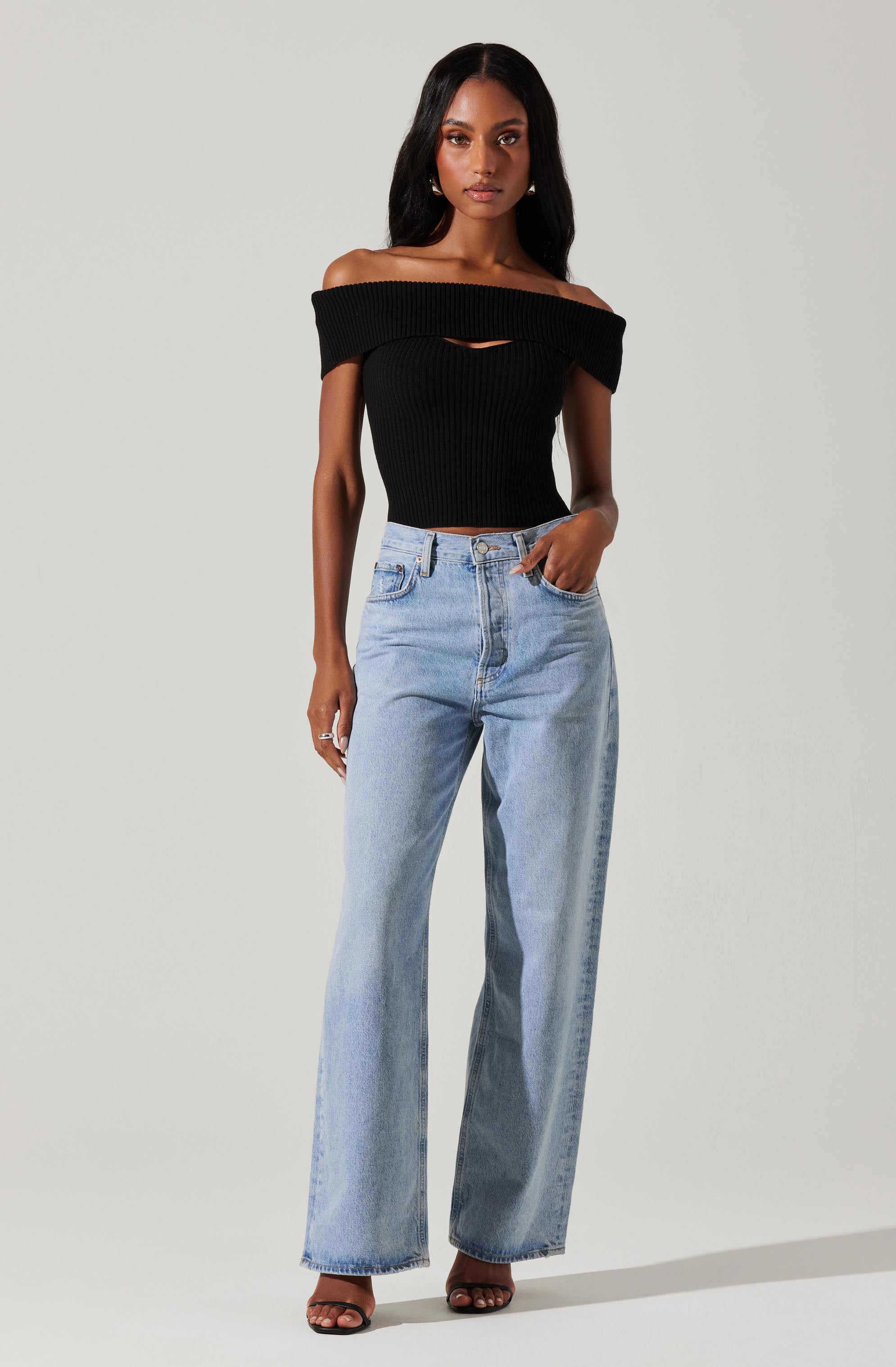 Ainsley Fold Over Sweater-Aljck