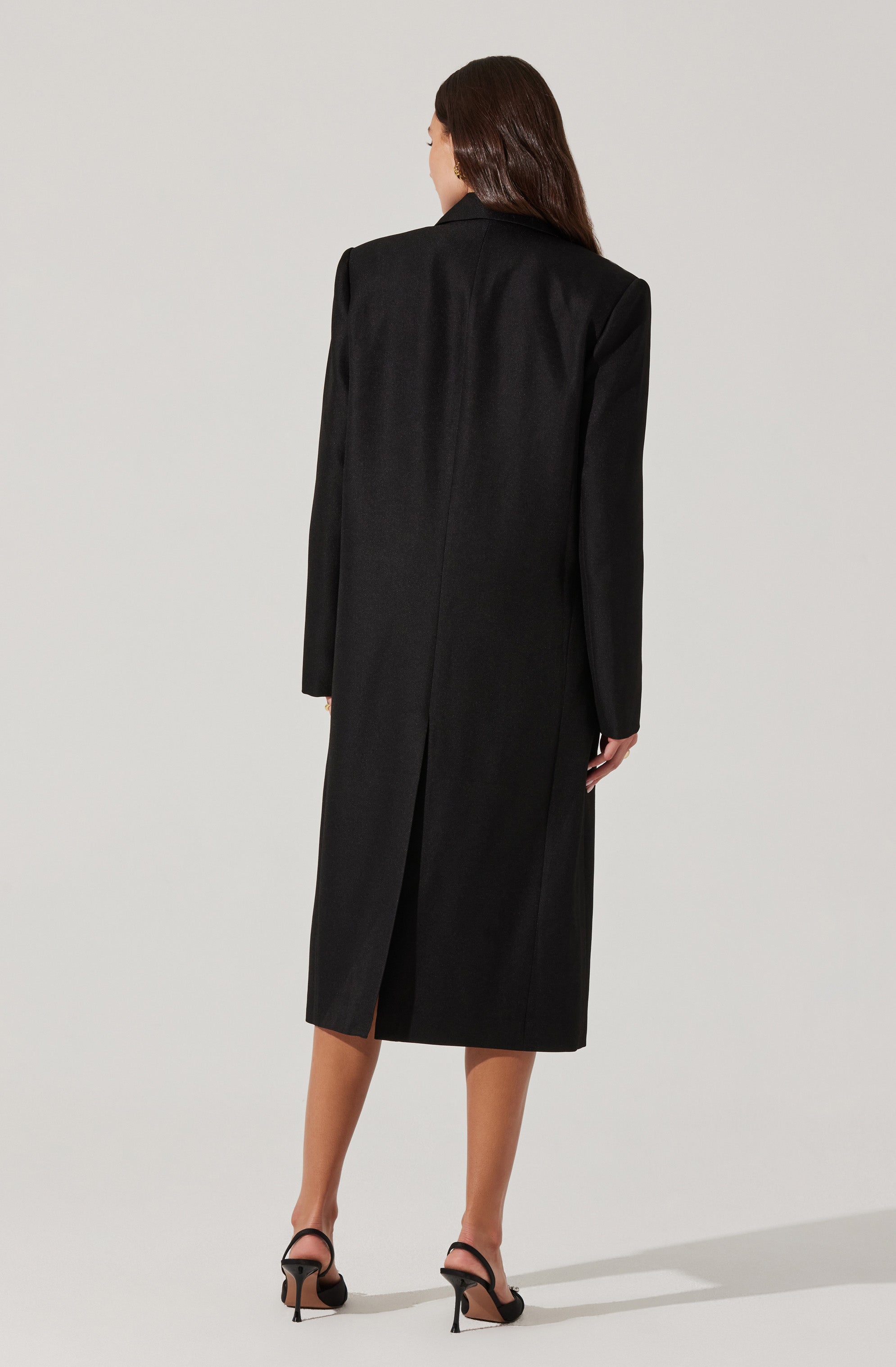 Brylee Longline Single Breasted Coat-Aljck