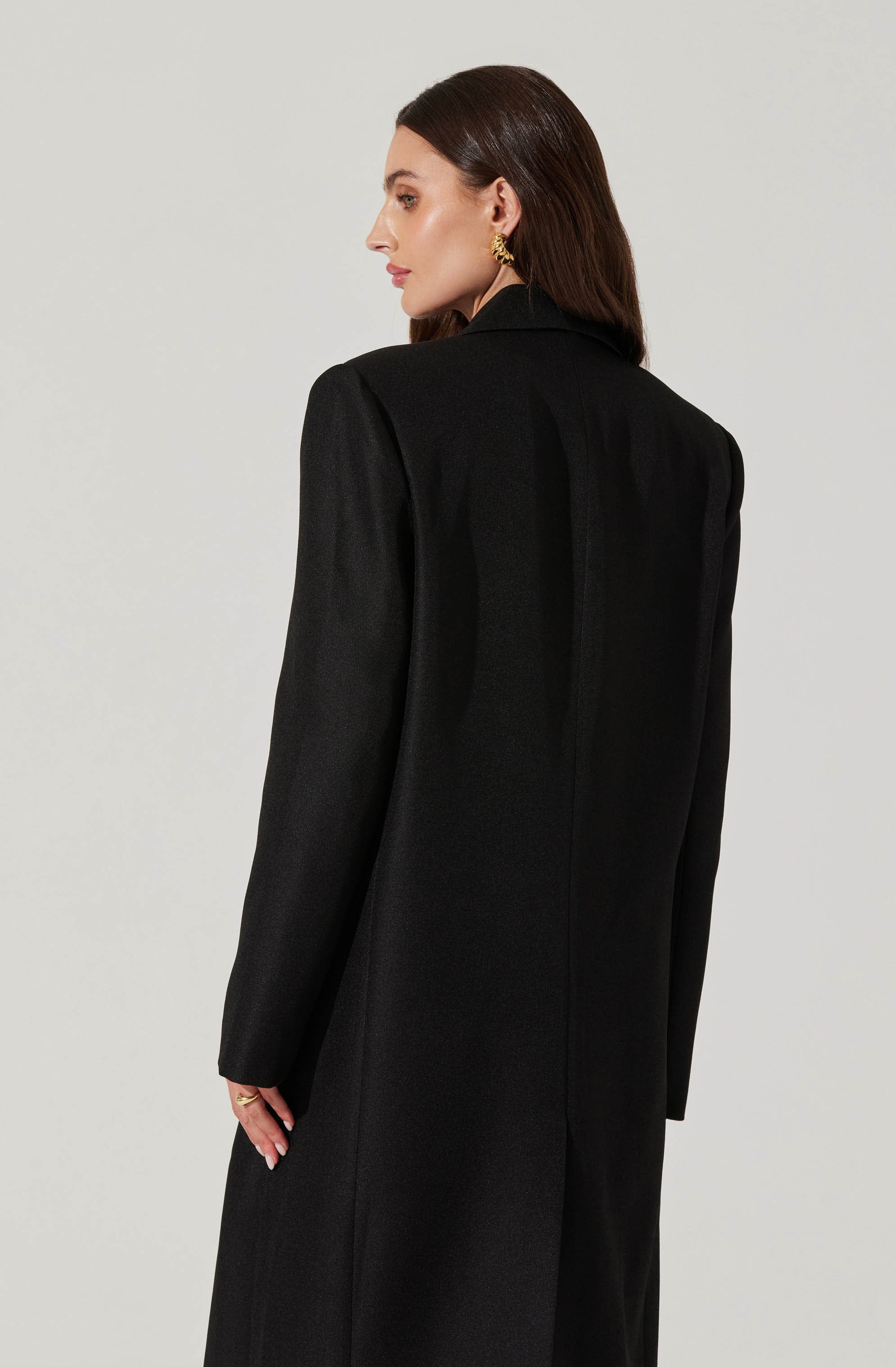 Brylee Longline Single Breasted Coat-Aljck