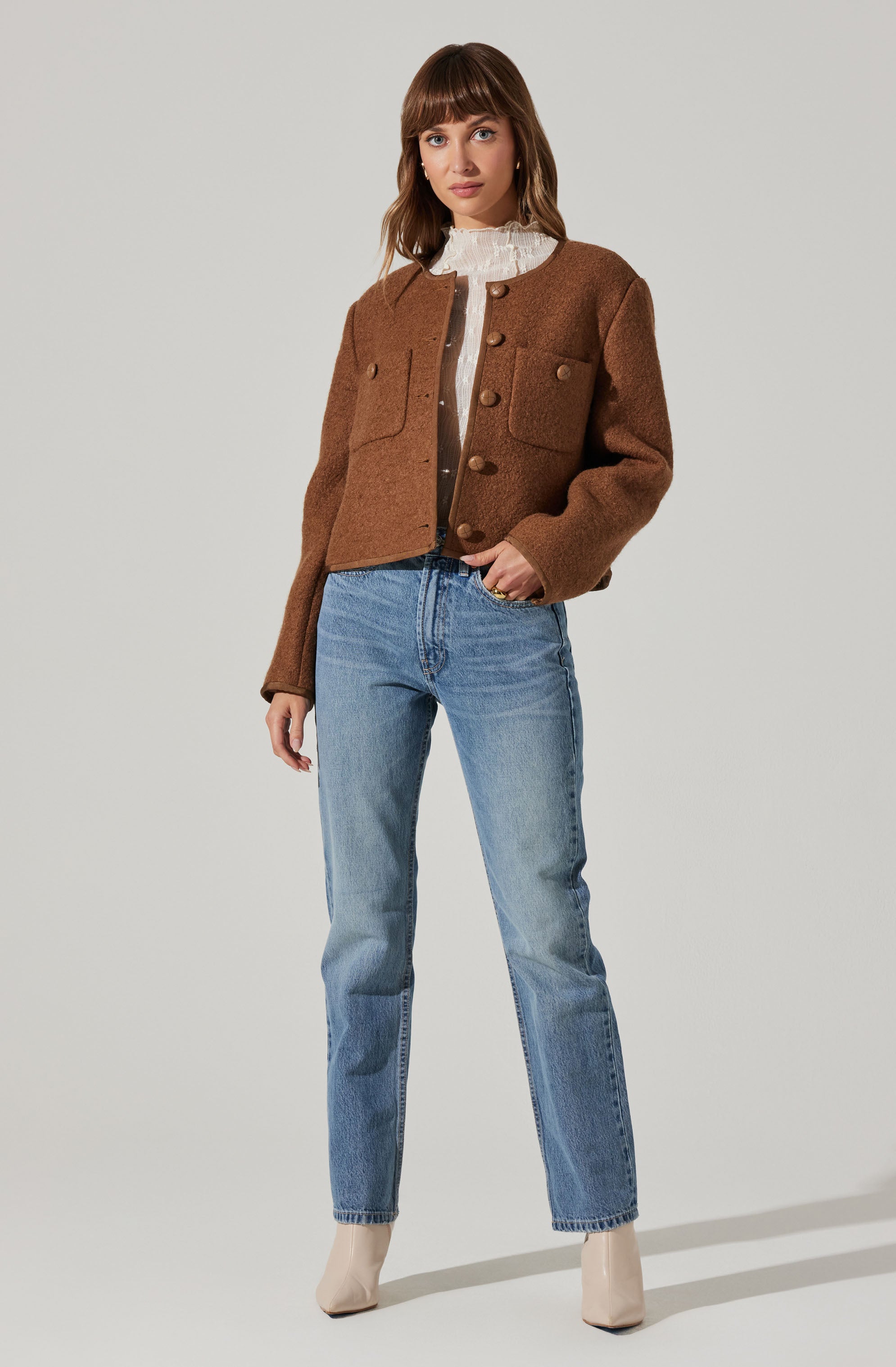 Calliope Wool Blend Jacket-Aljck