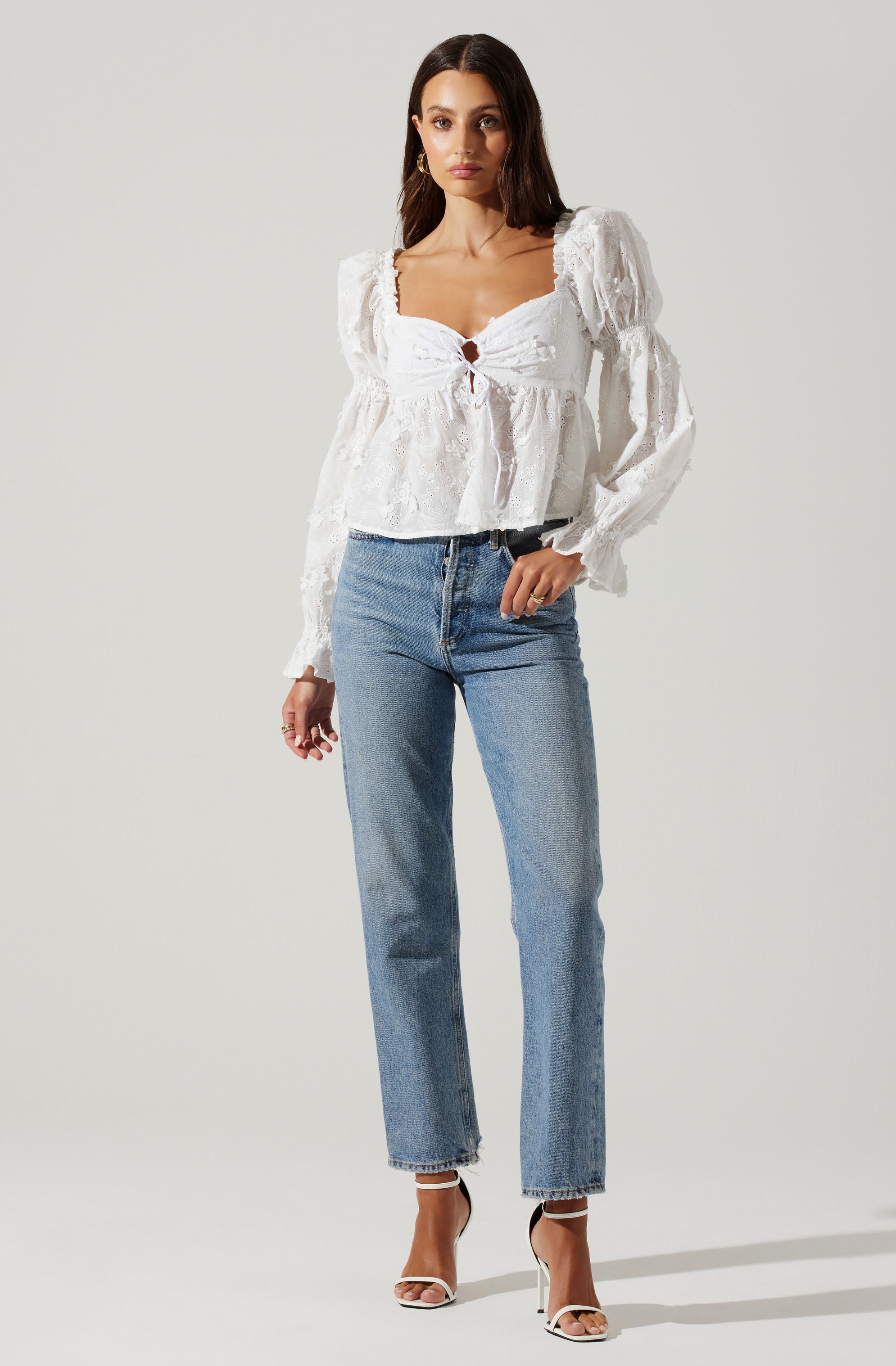 Barstow Puff Sleeve Top-Aljck