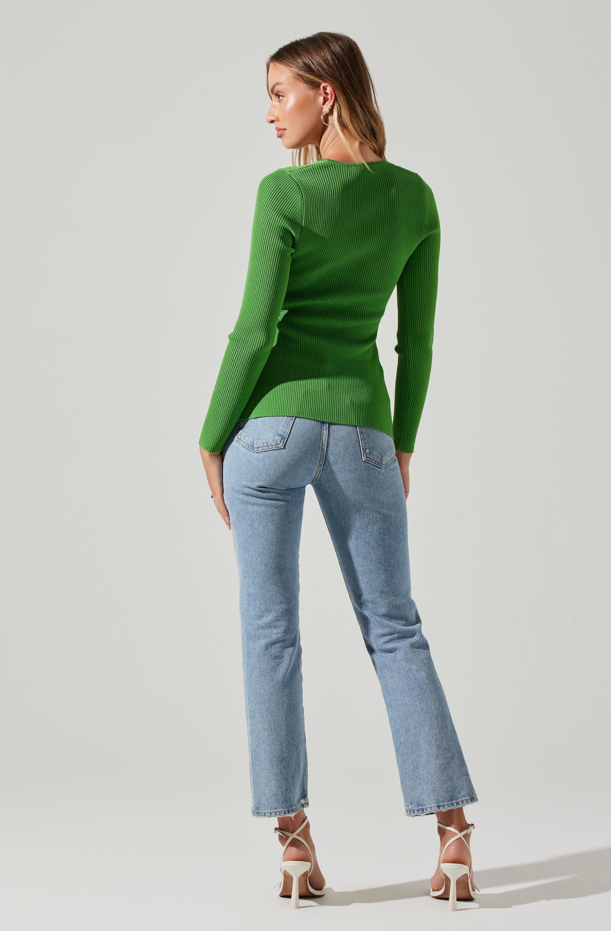 Ansen Ruched Cardigan Sweater-Aljck