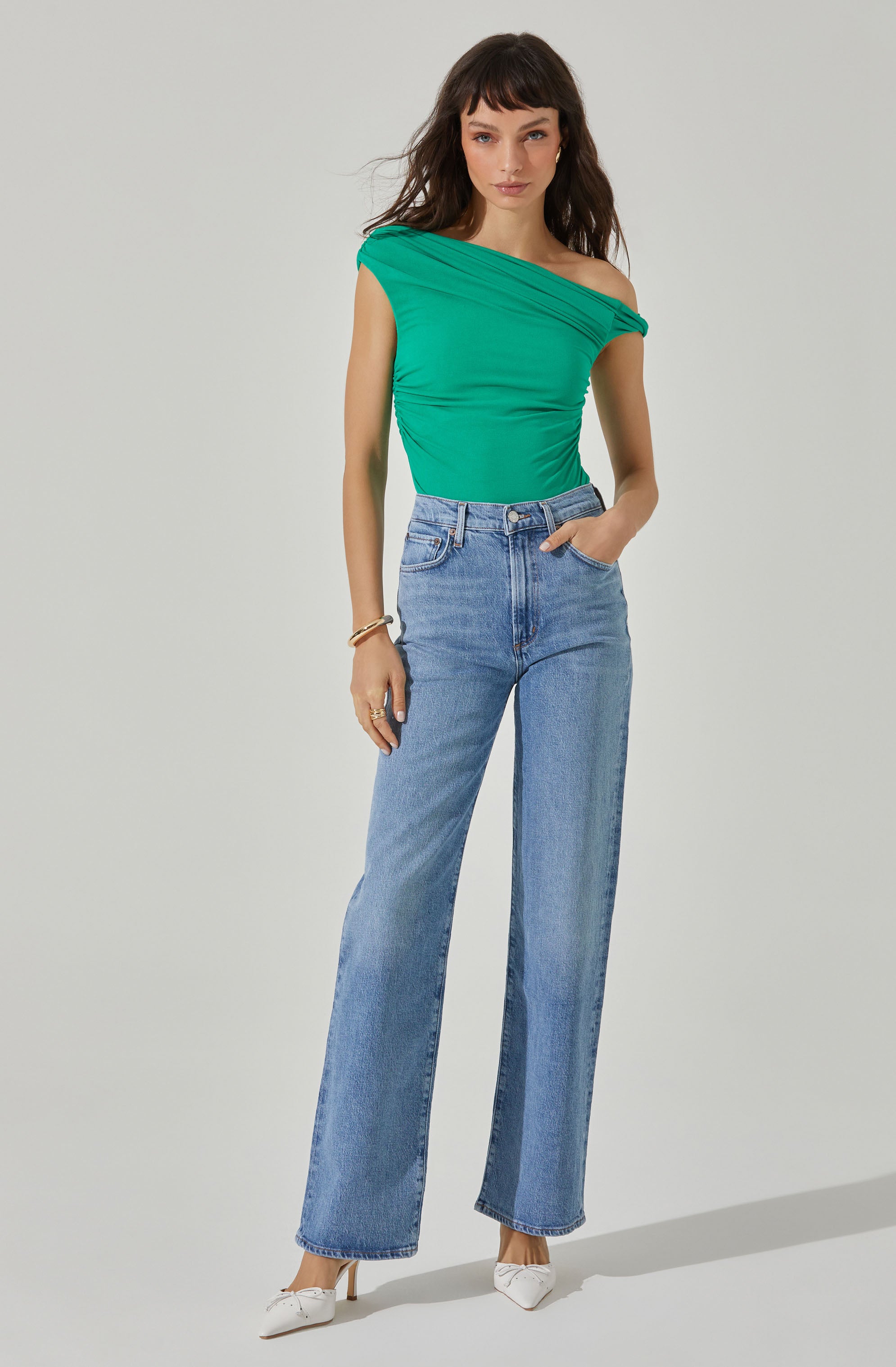 Fiora Asymmetrical Bodysuit-Aljck