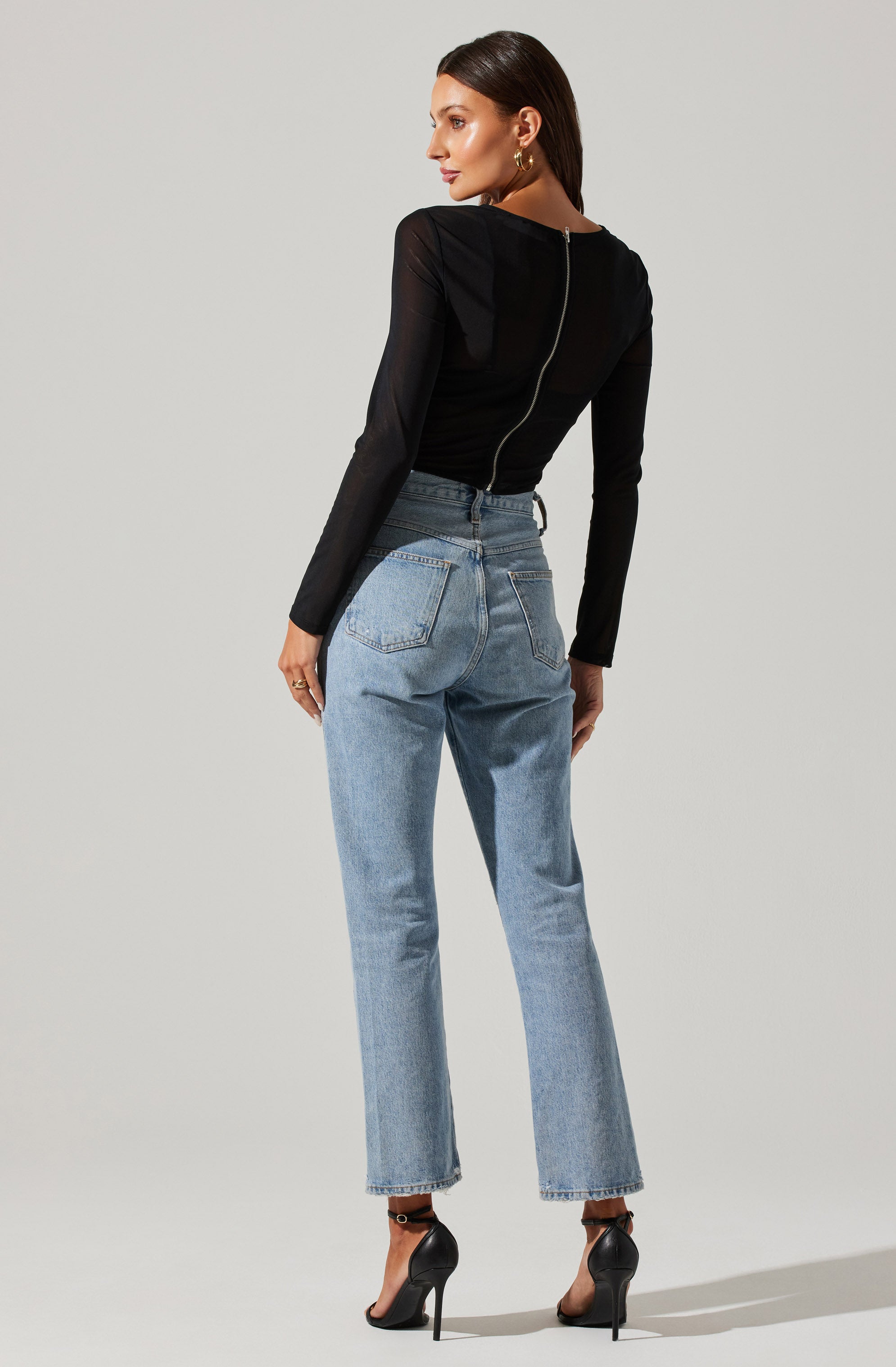 Kezia Corset Long Sleeve Top-Aljck