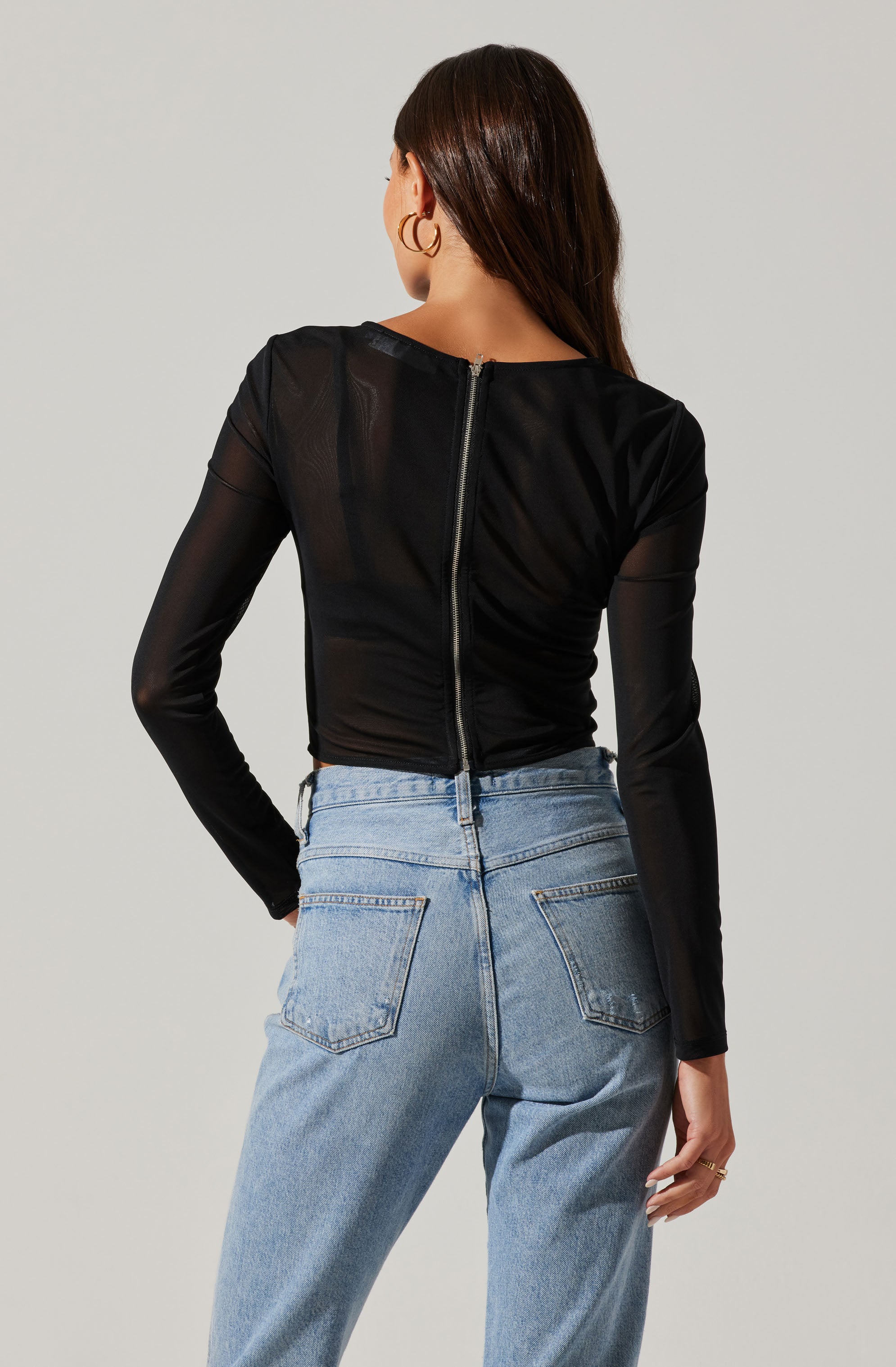 Kezia Corset Long Sleeve Top-Aljck