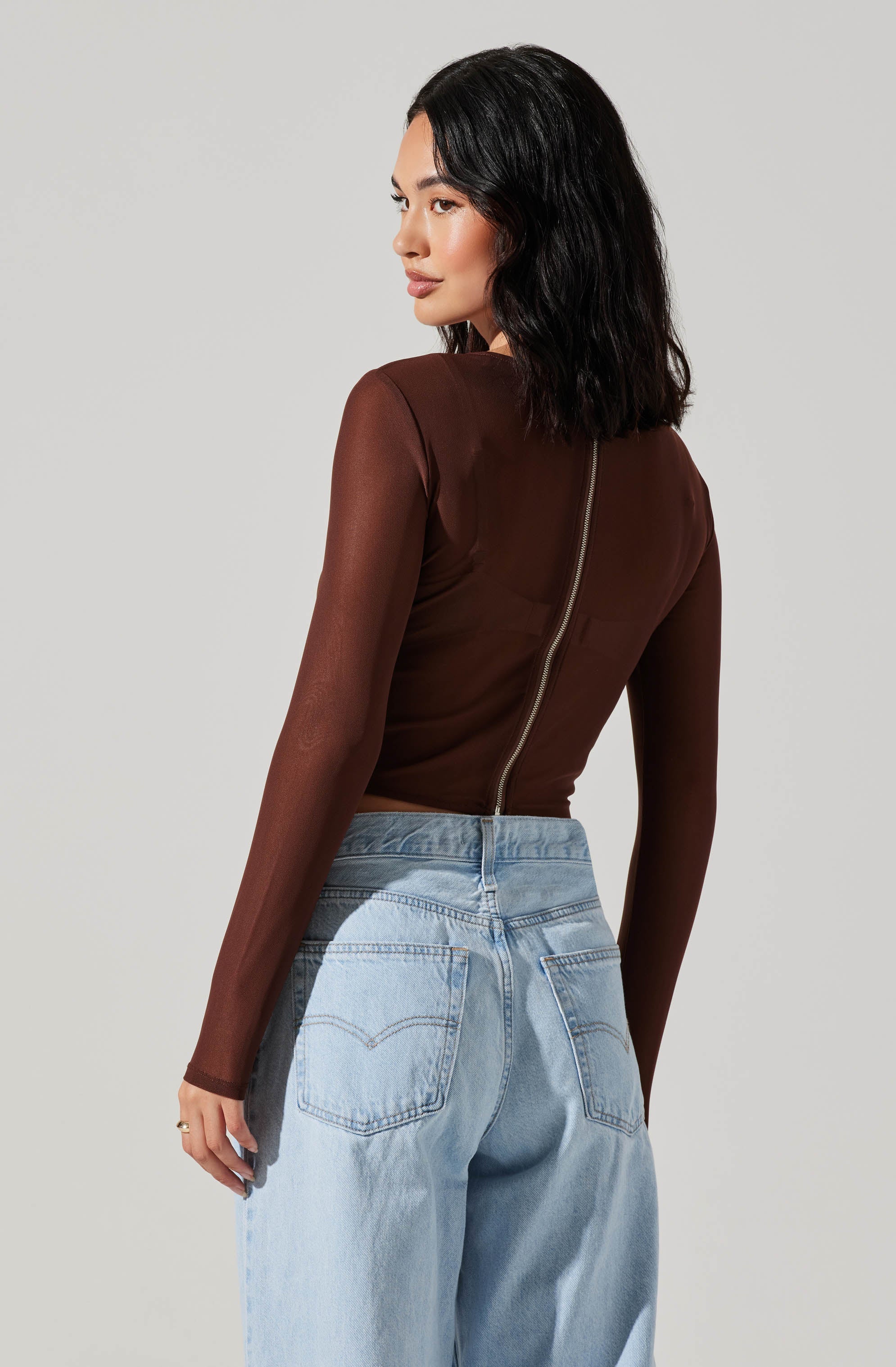 Kezia Corset Long Sleeve Top-Aljck