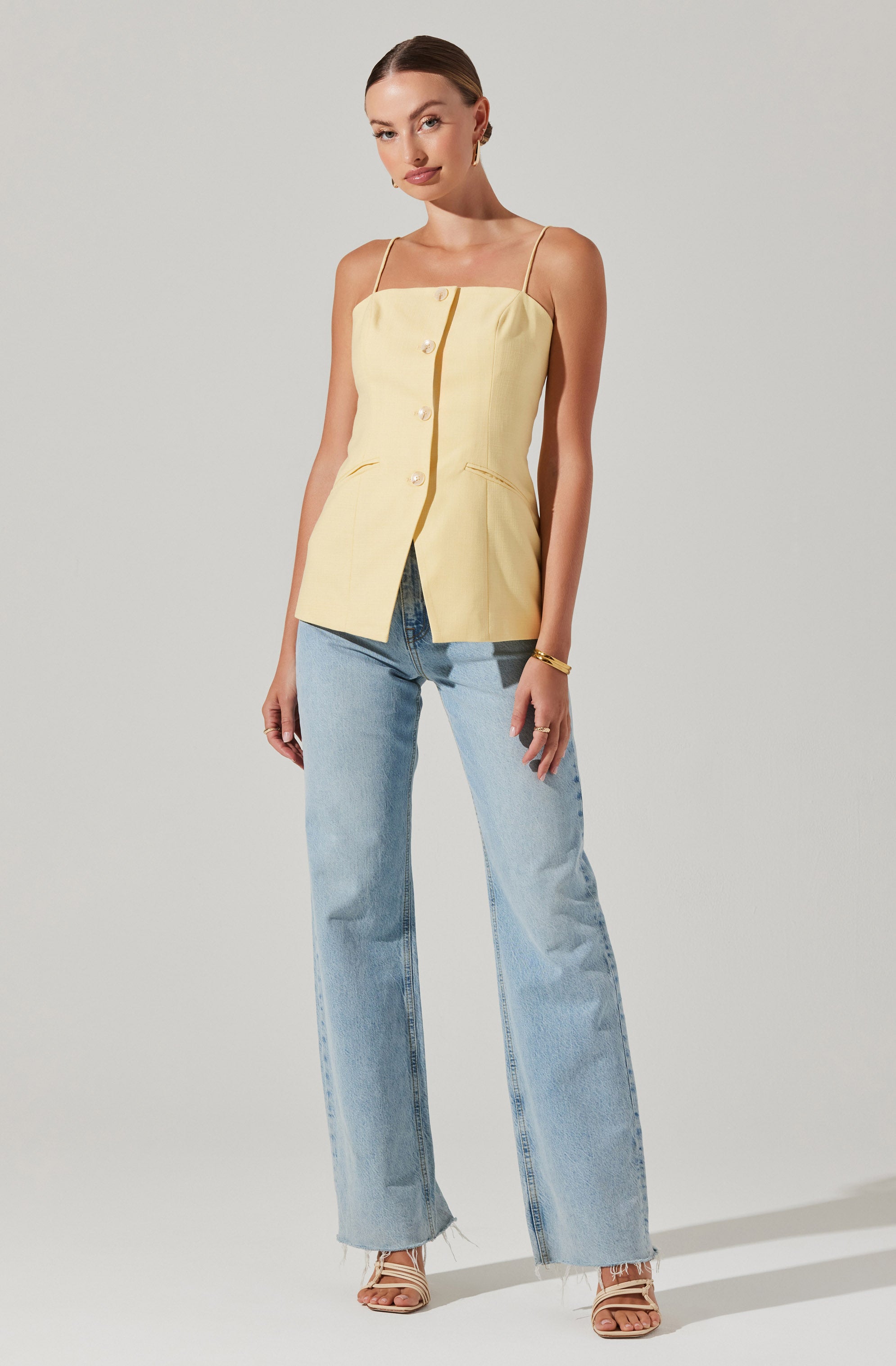 Nori Button Front Top-Aljck