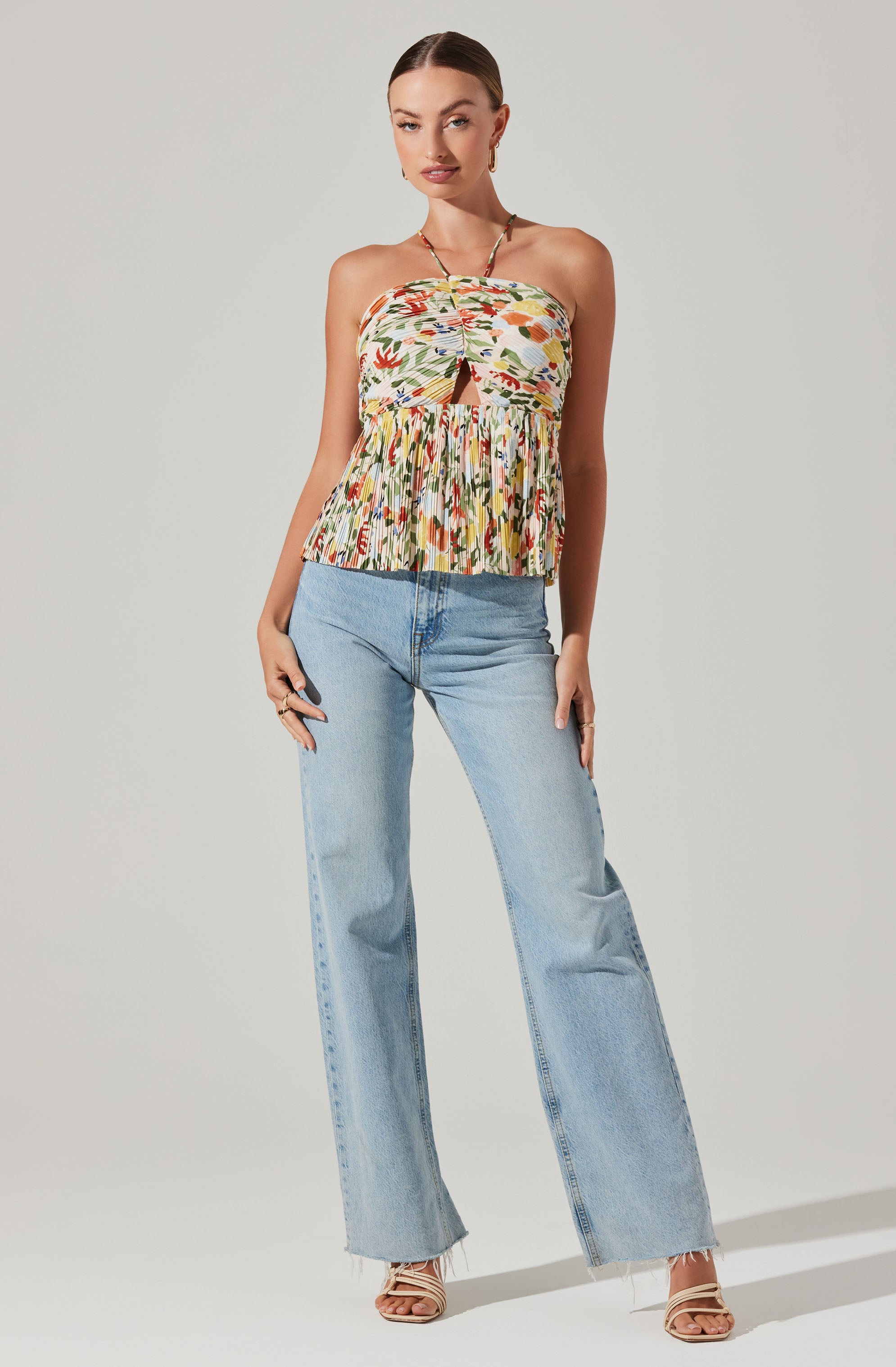Tamaryn Halter Tie Neck Top-Aljck