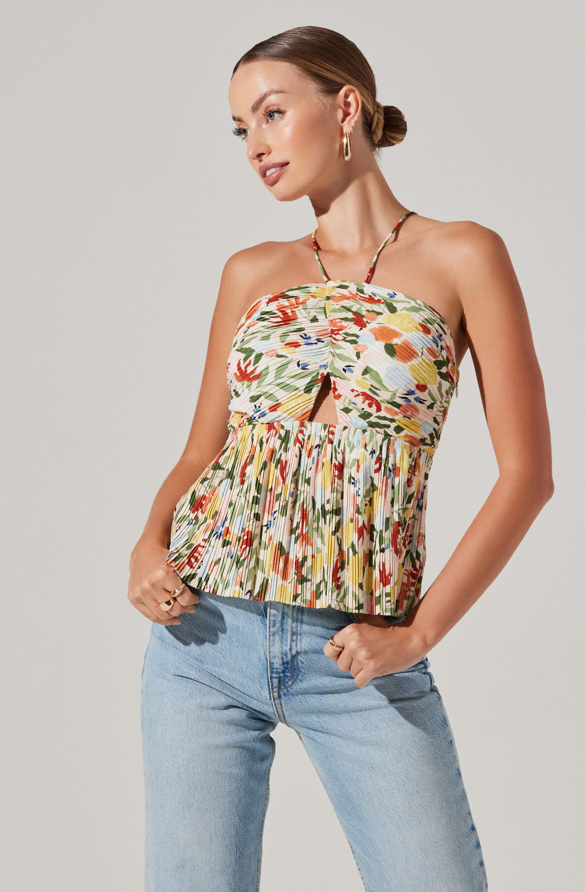 Tamaryn Halter Tie Neck Top-Aljck