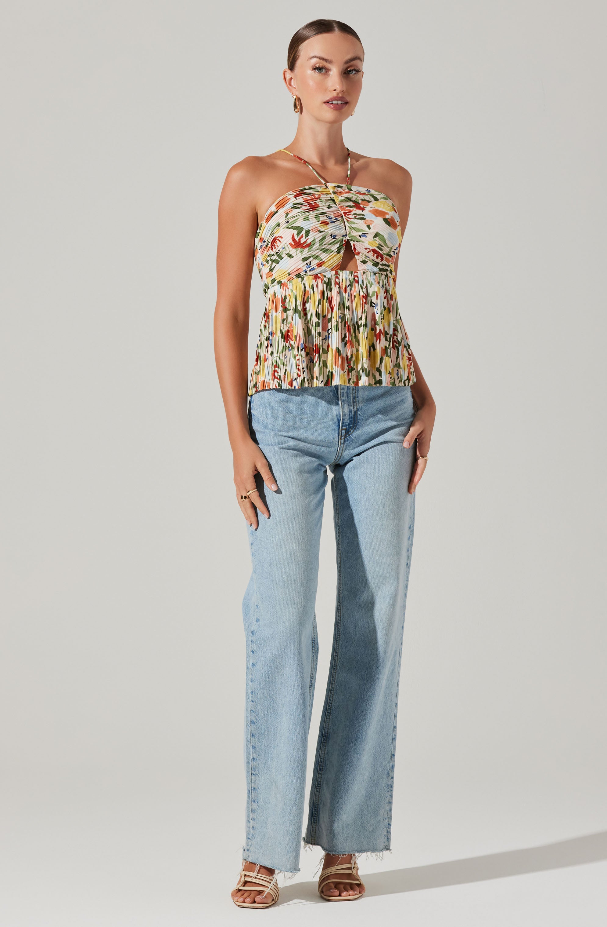 Tamaryn Halter Tie Neck Top-Aljck