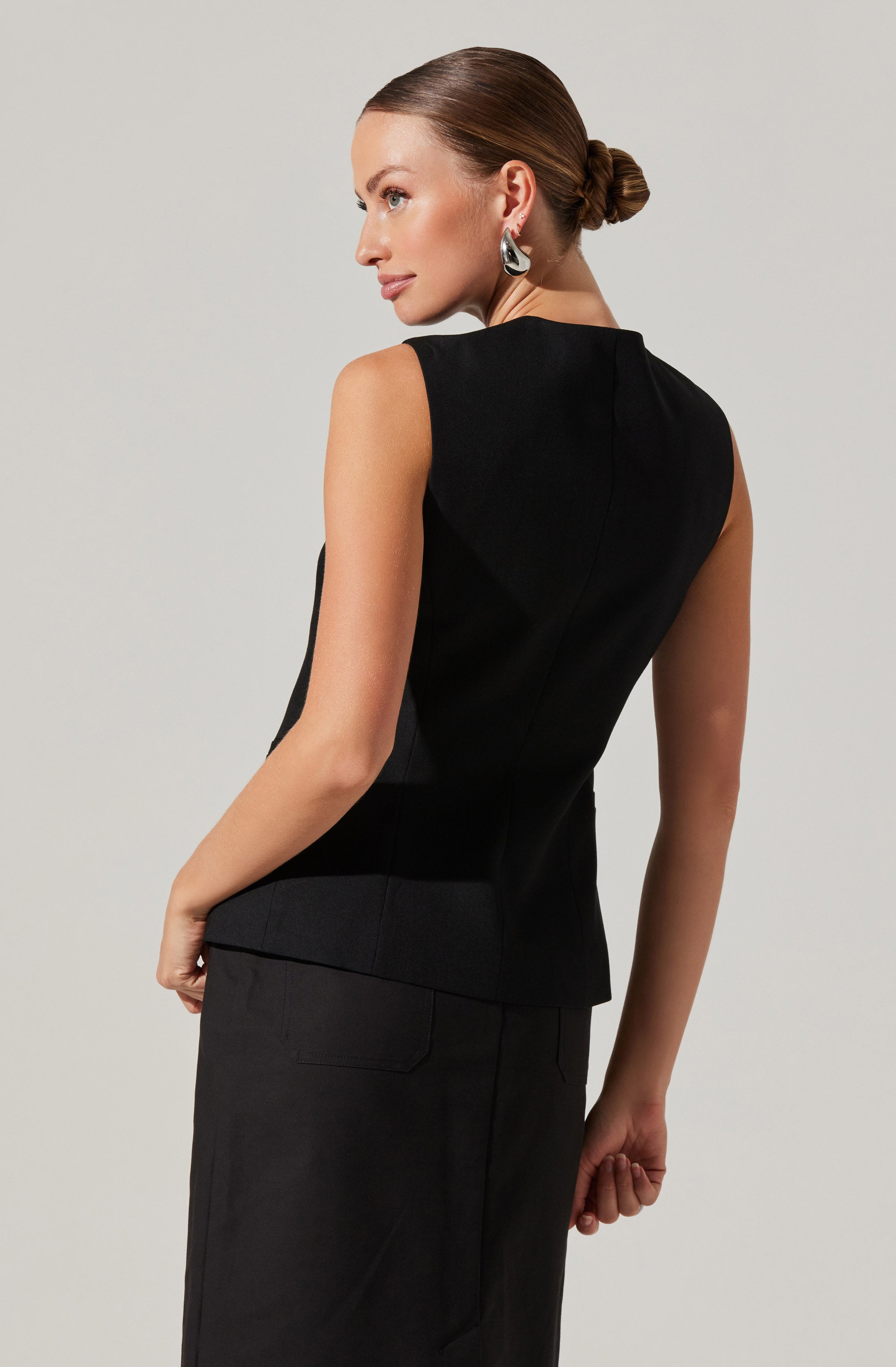 Delphia Longline Vest-Aljck