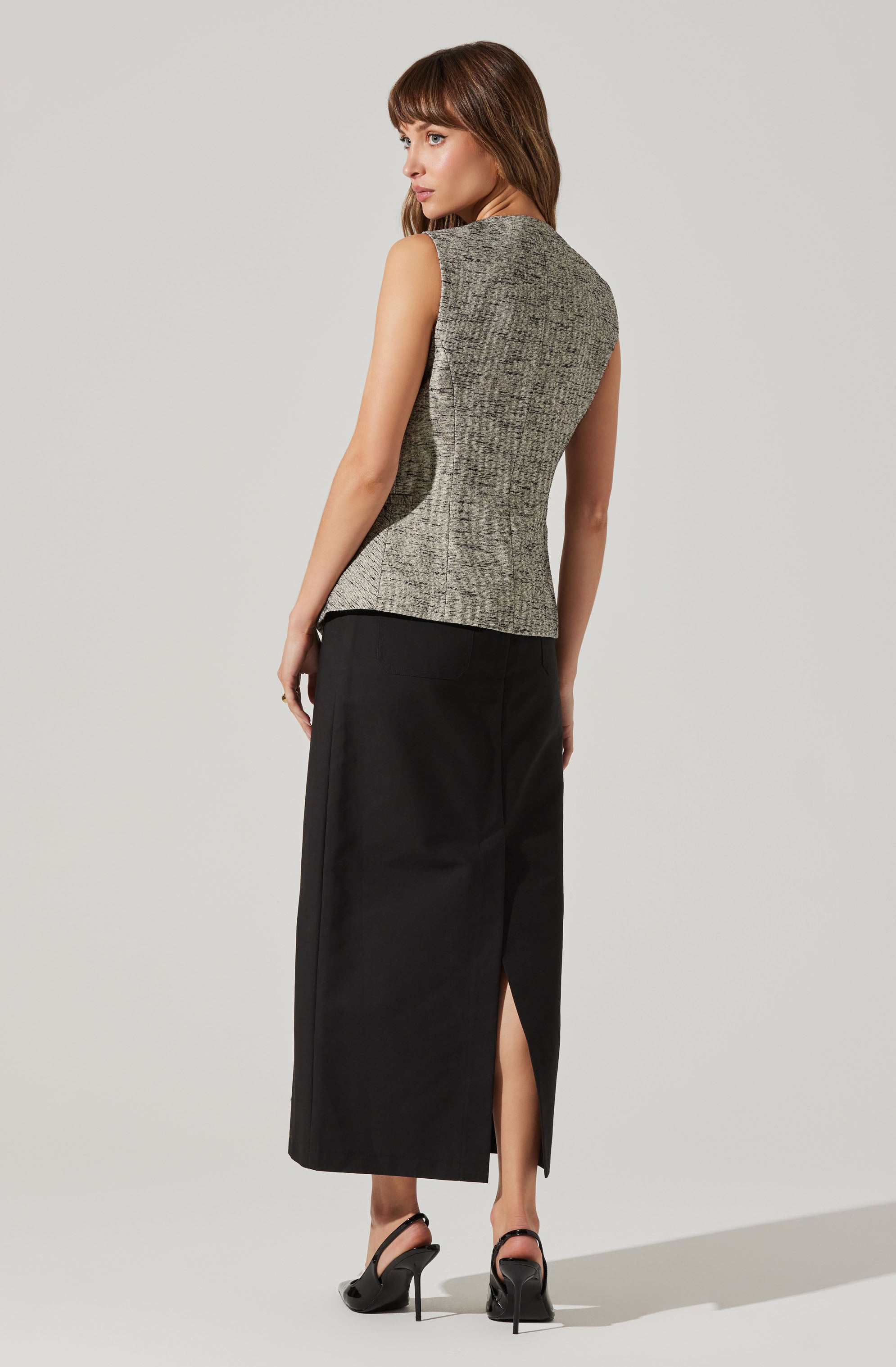 Delphia Longline Vest-Aljck