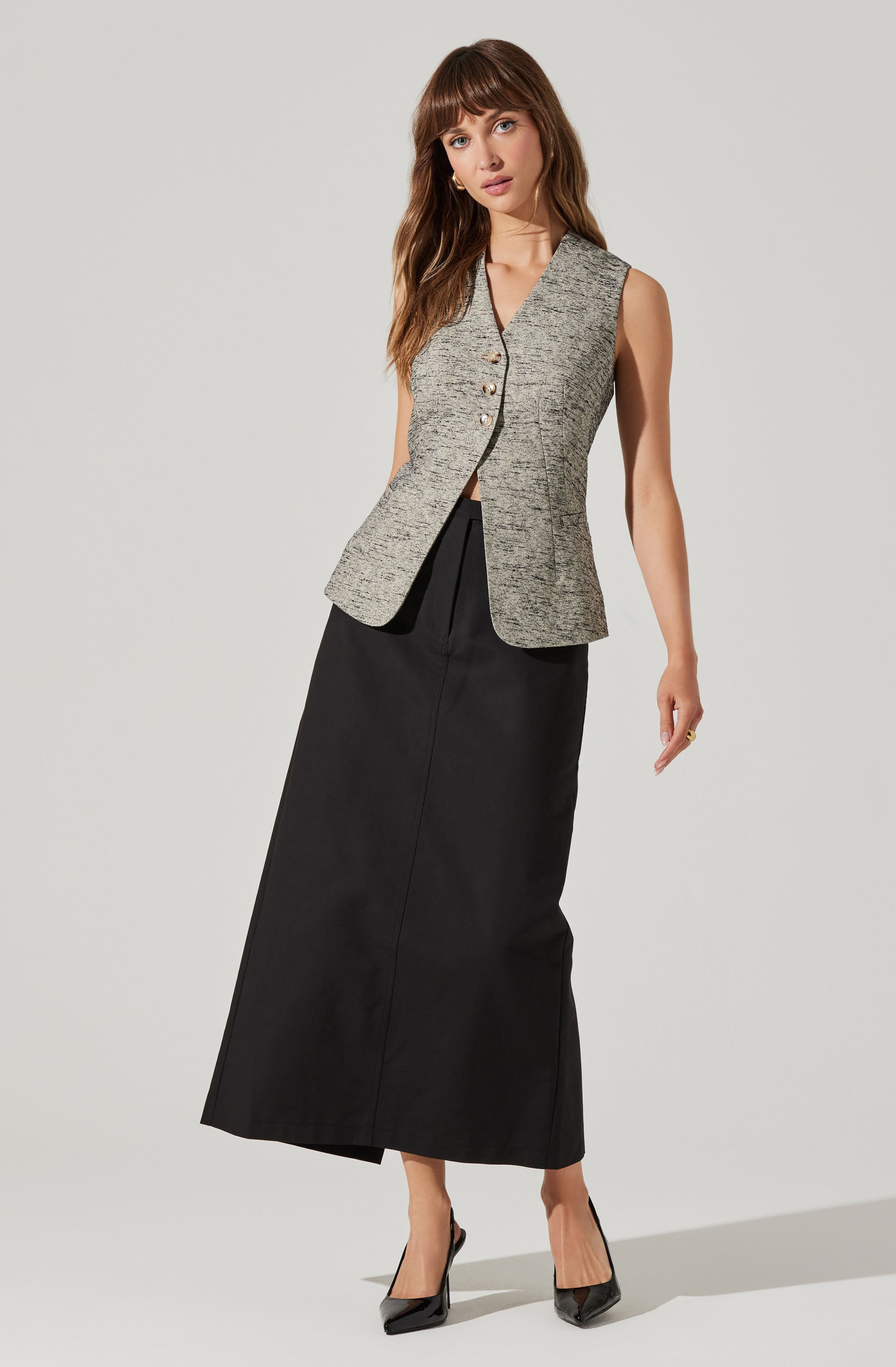 Delphia Longline Vest-Aljck