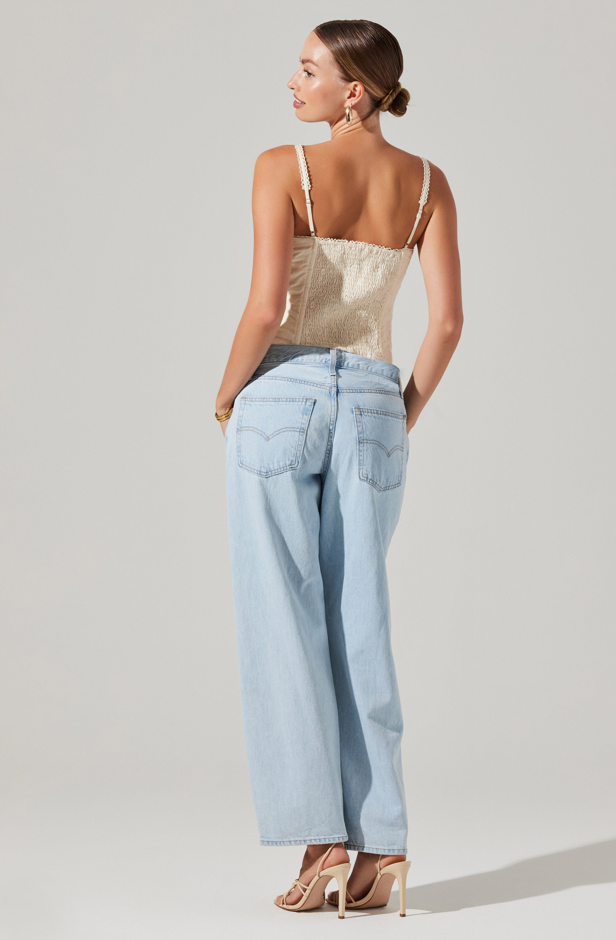 Venus Embroidered Corset Top-Aljck