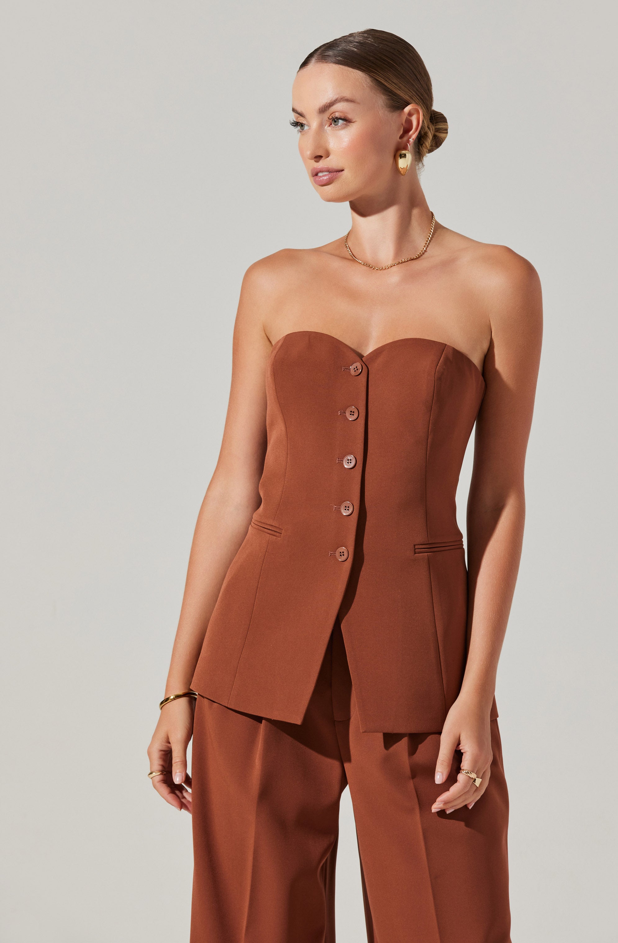 Milani Tailored Bustier Top-Aljck
