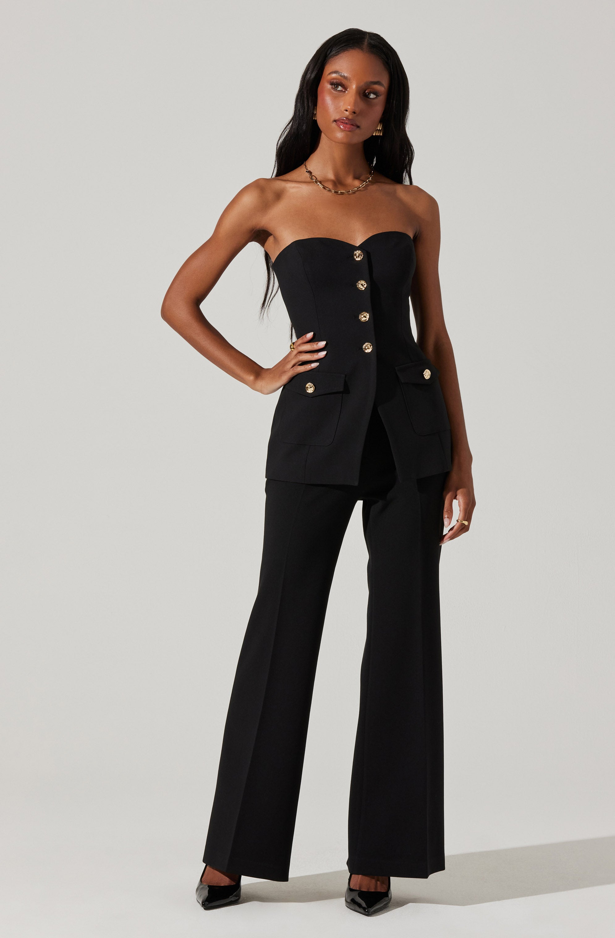 Milani Tailored Bustier Top-Aljck