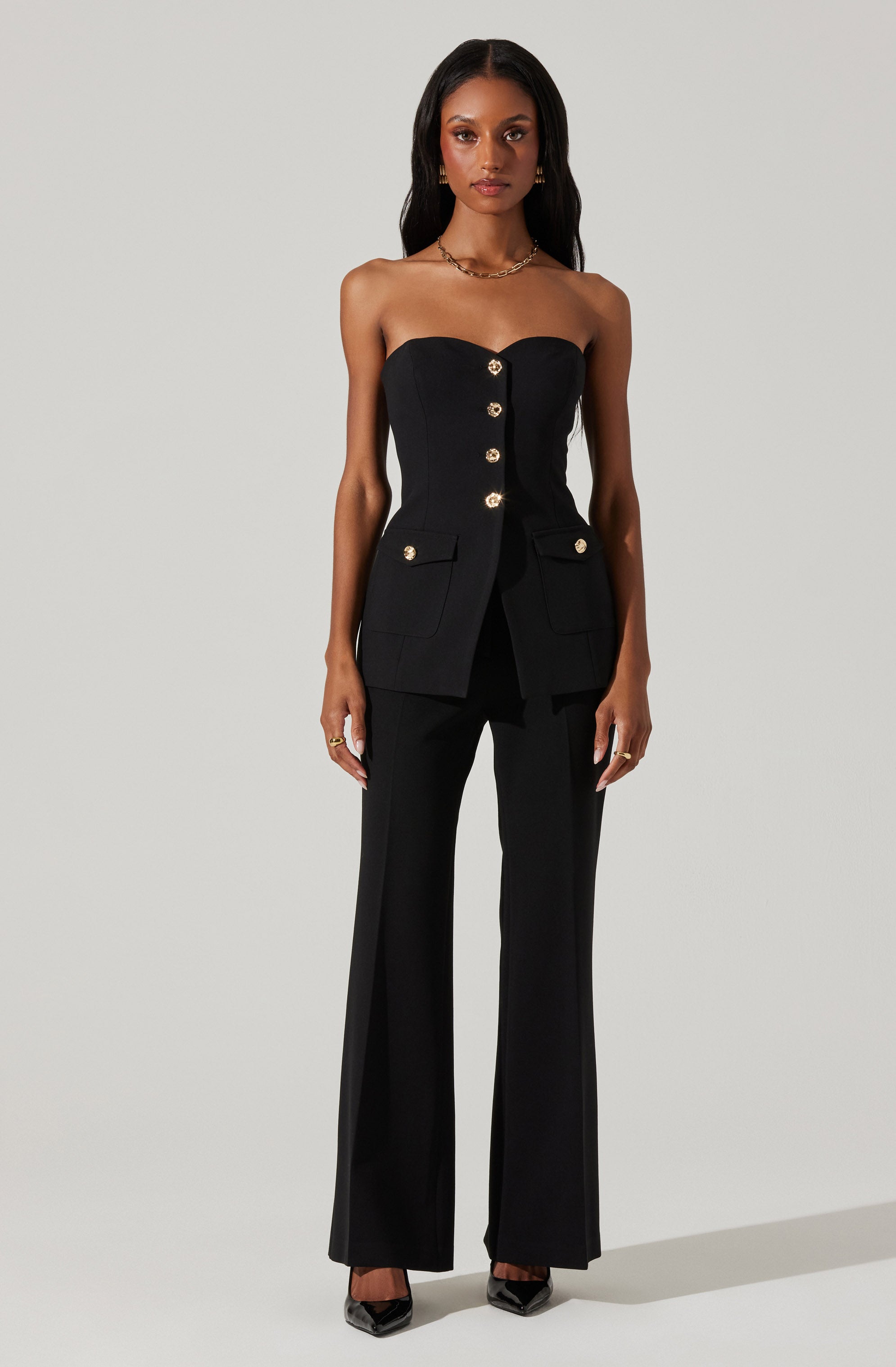 Milani Tailored Bustier Top-Aljck