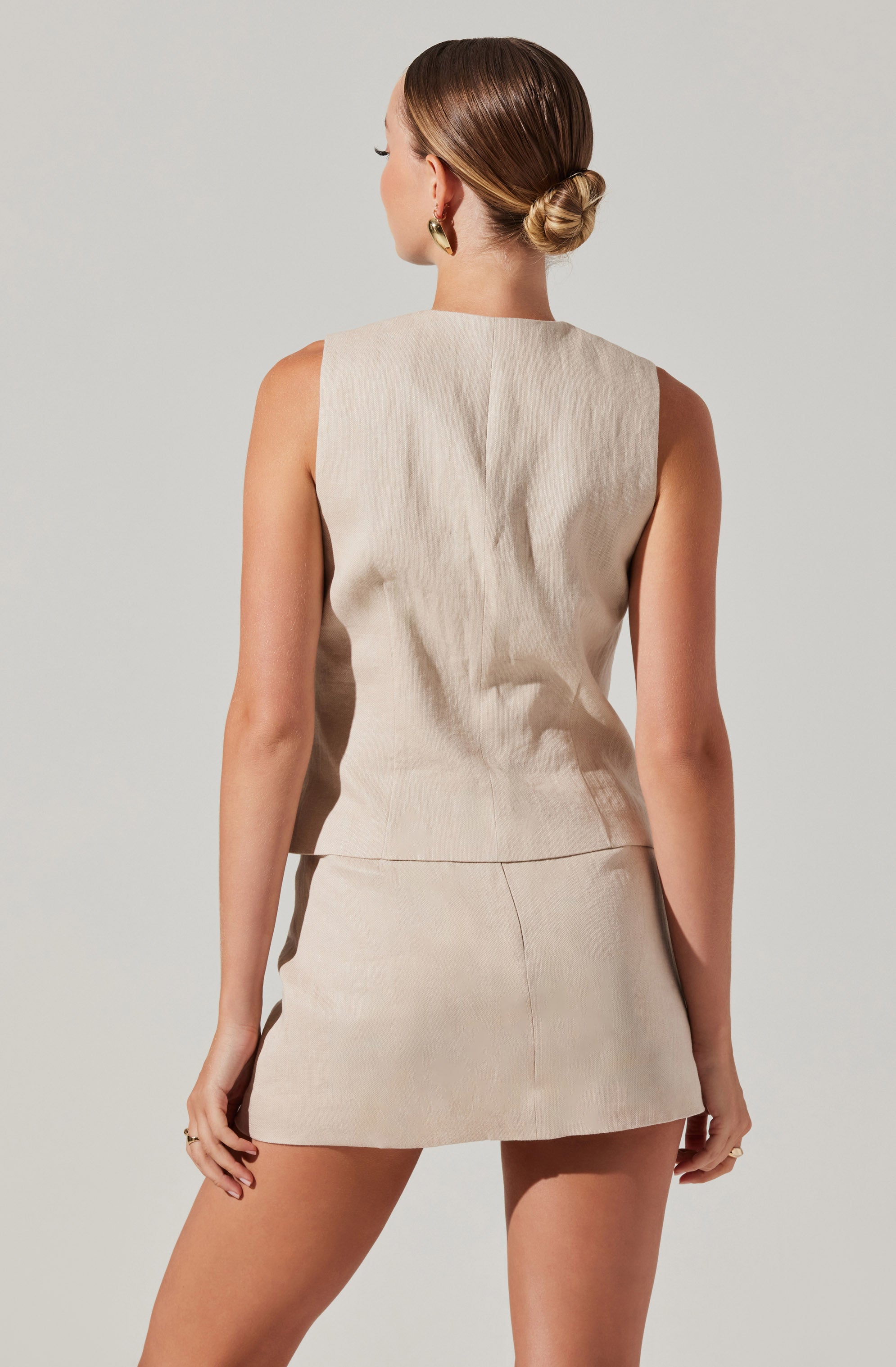 Kaiko Linen Vest-Aljck