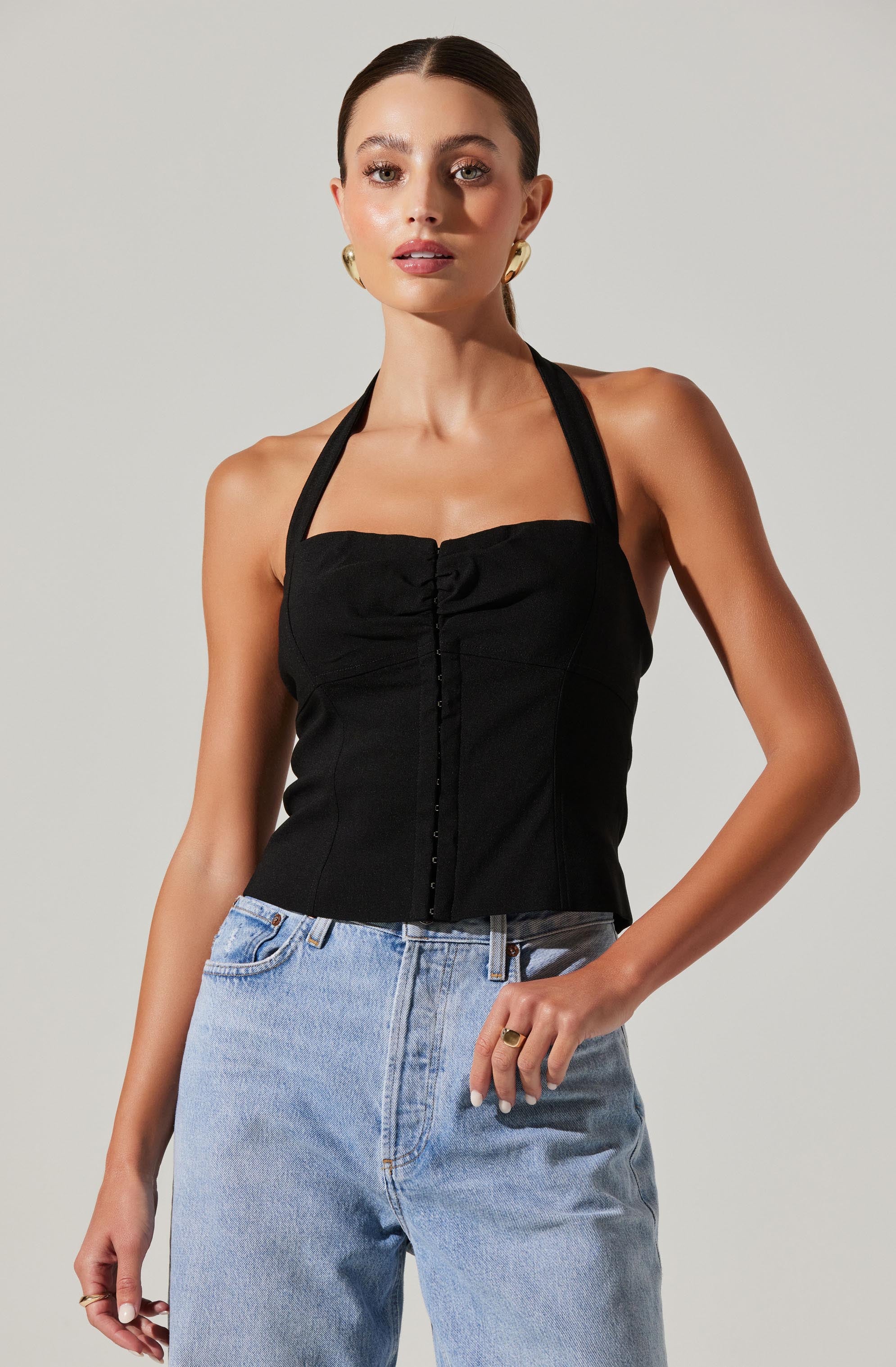 Costa Halter Neck Top-Aljck
