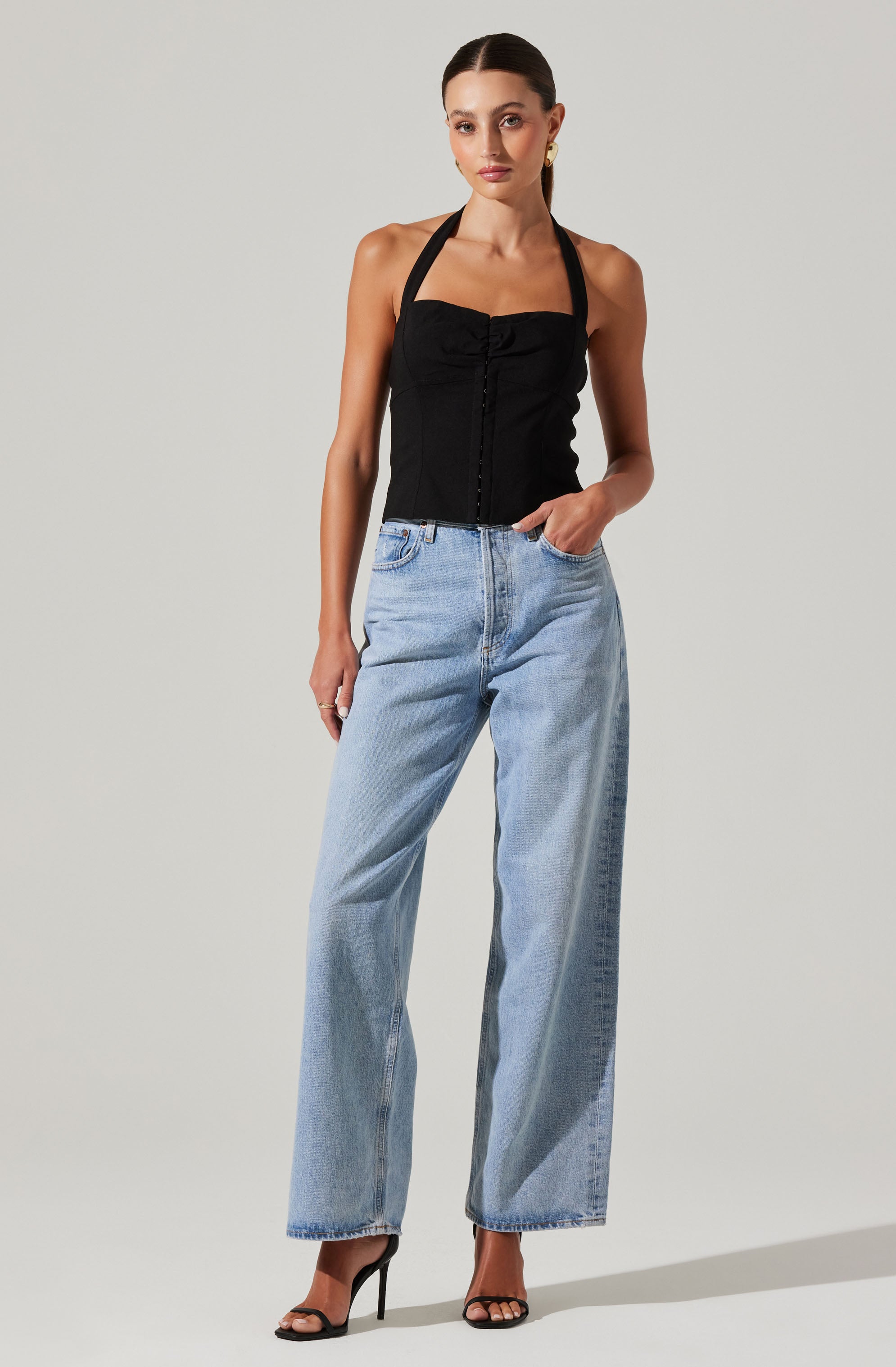 Costa Halter Neck Top-Aljck