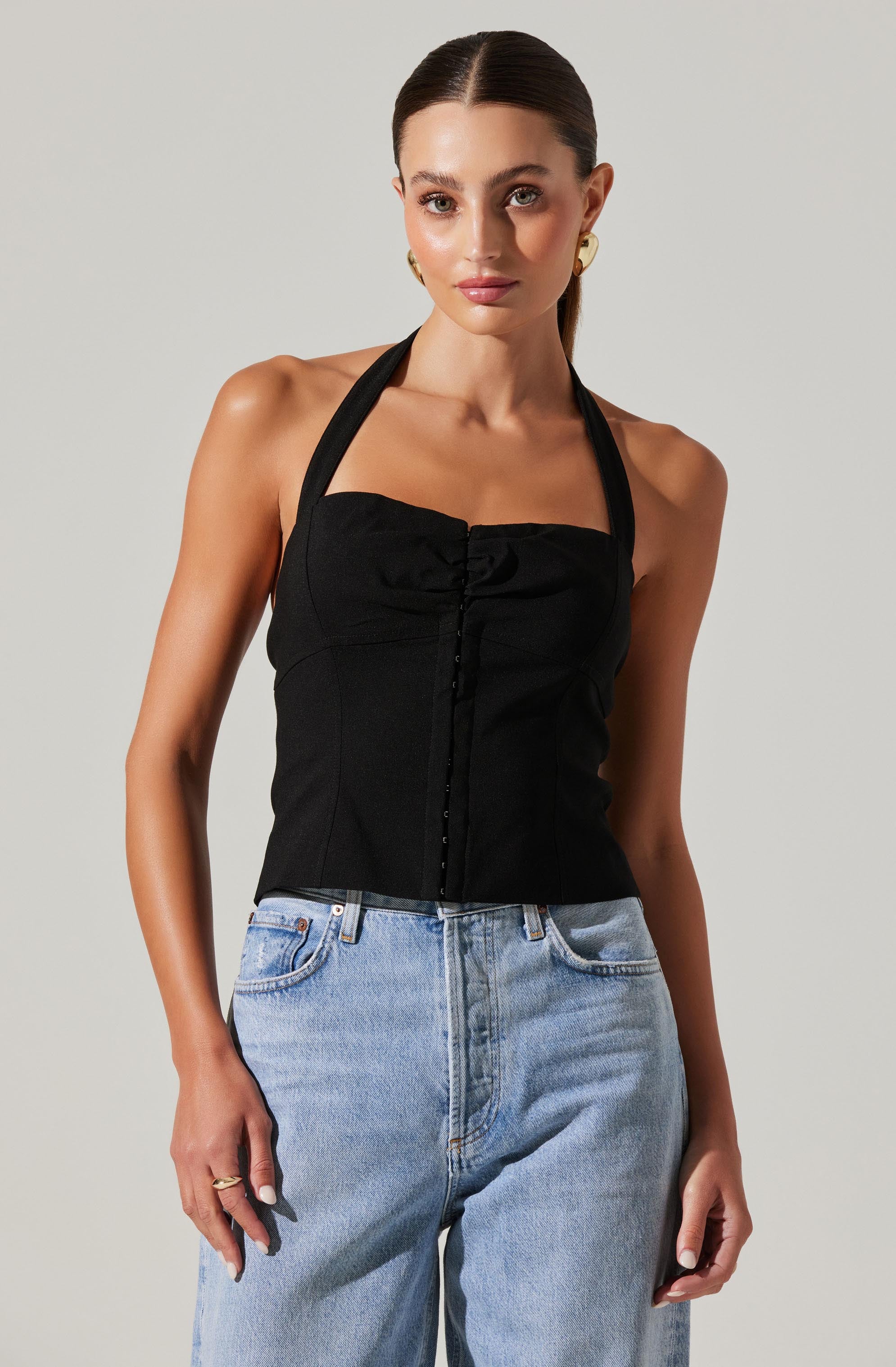 Costa Halter Neck Top-Aljck