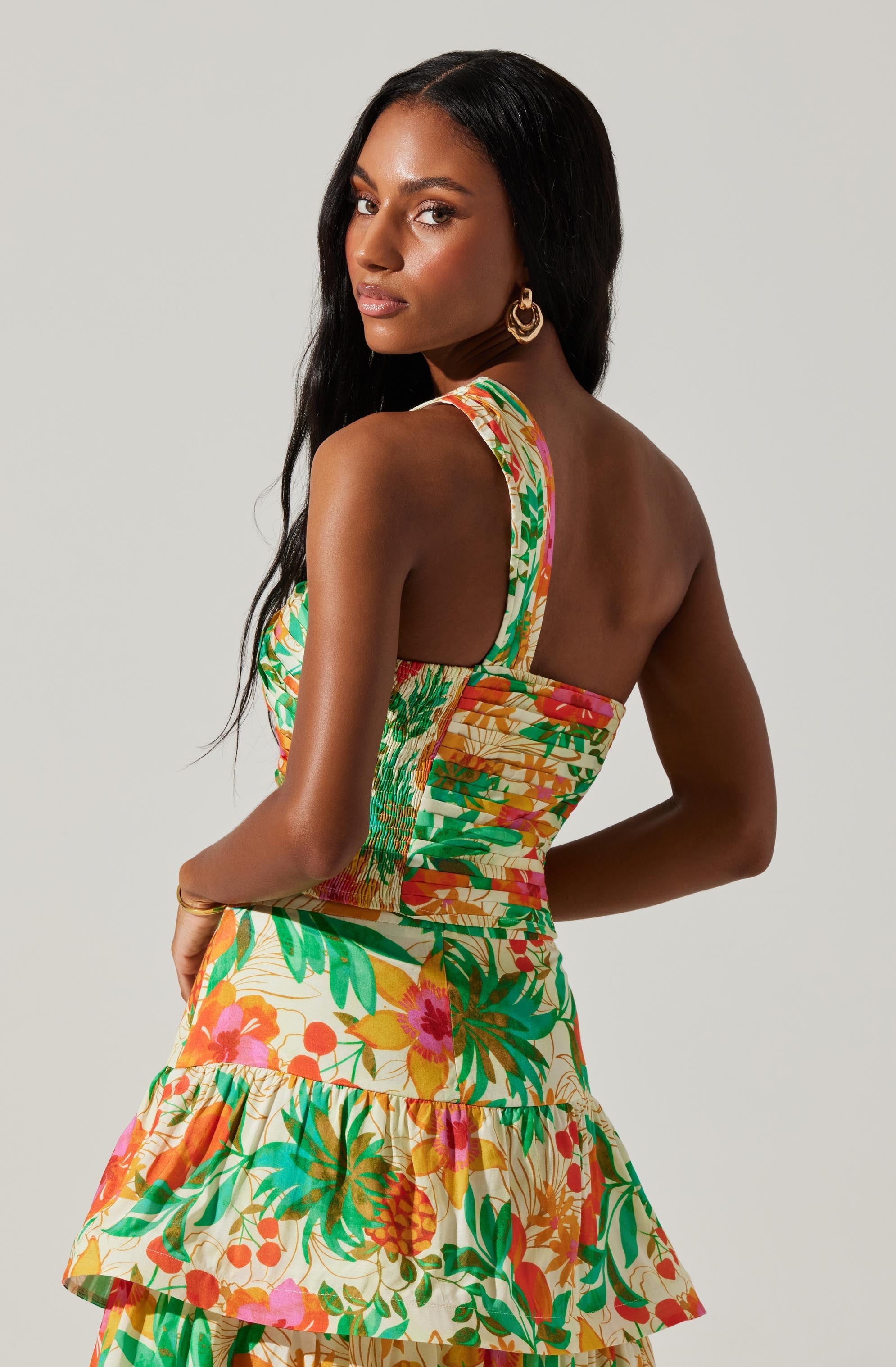 Daya One-Shoulder Crop Top-Aljck