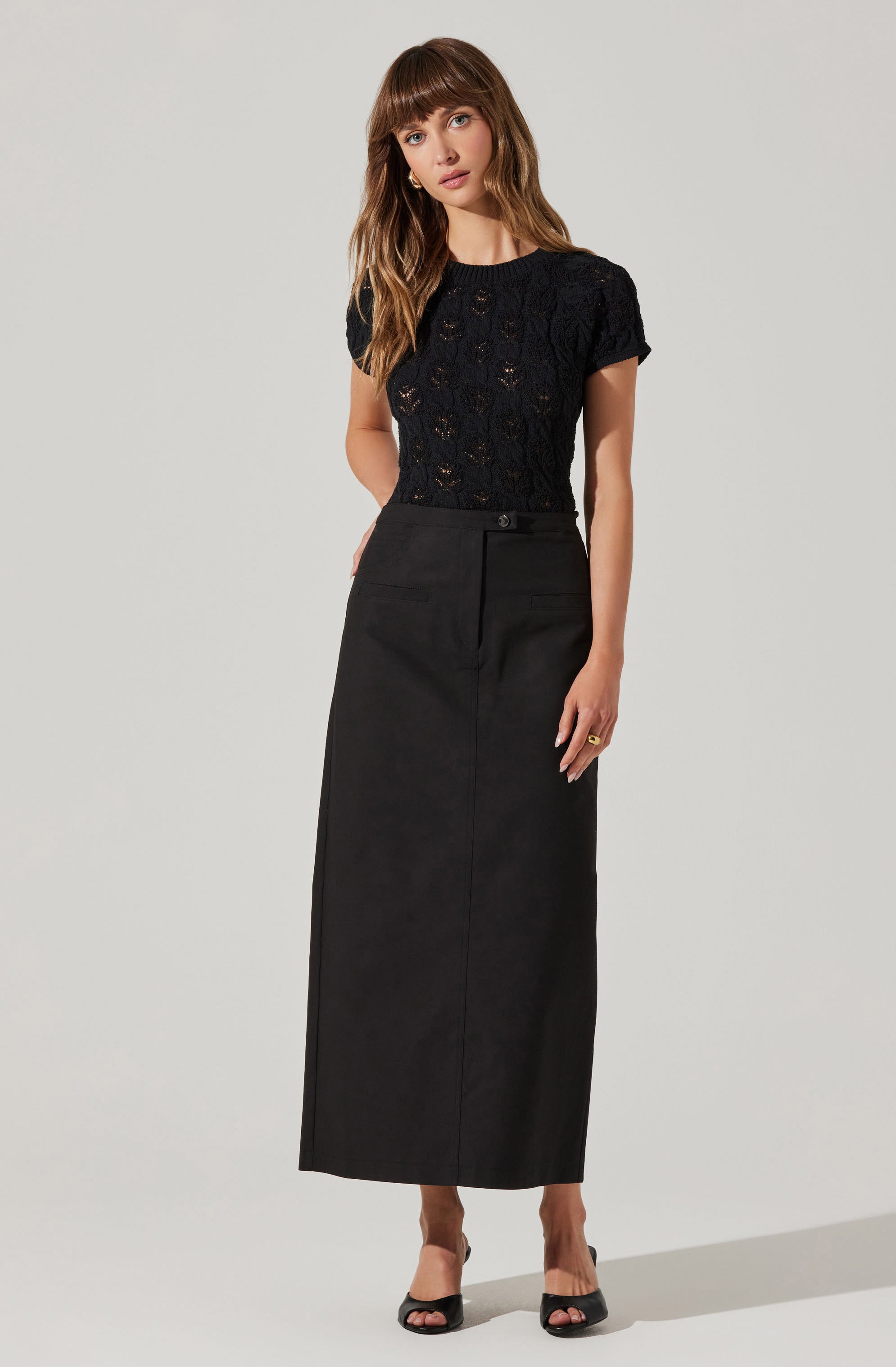 Alda Cropped Sweater Top-Aljck