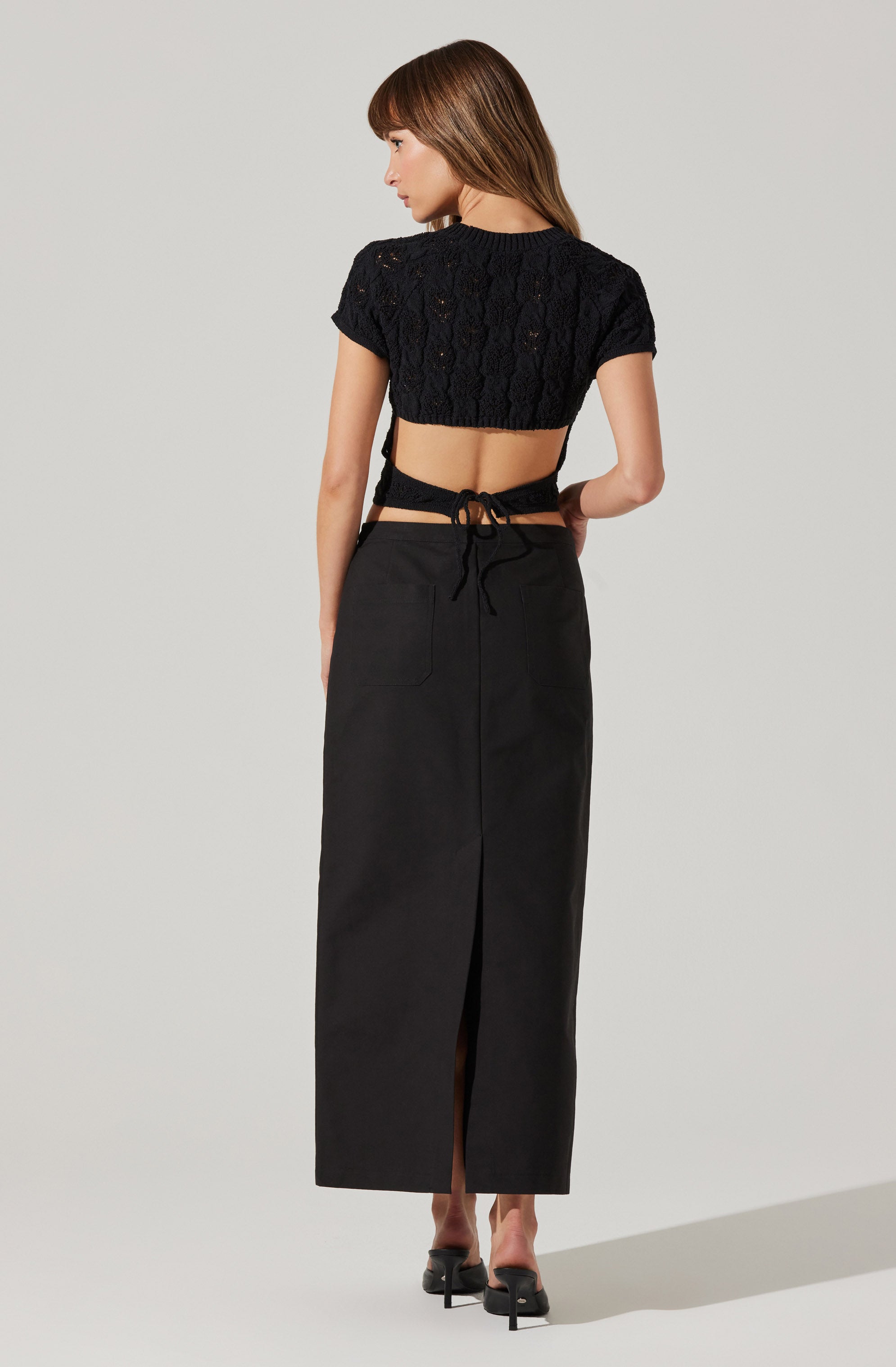 Alda Cropped Sweater Top-Aljck